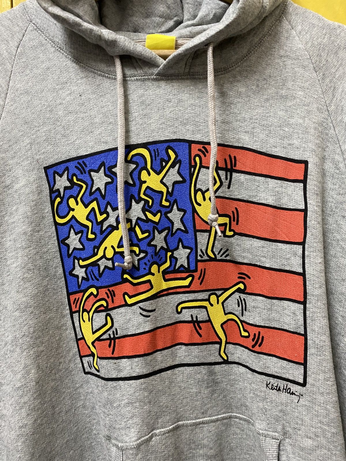 Keith Haring Keith Haring Art Flag Hodie Gray Colour Size US M / EU 48-50 / 2 - 3 Thumbnail