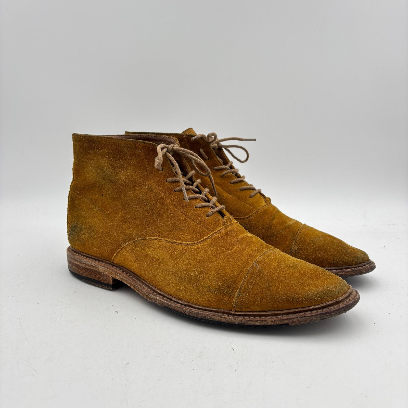 Frye Frye Paul Lace Up Suede Chukka Cap Toe Boots Men's 12 D Size US 12 / EU 45 - 1 Thumbnail