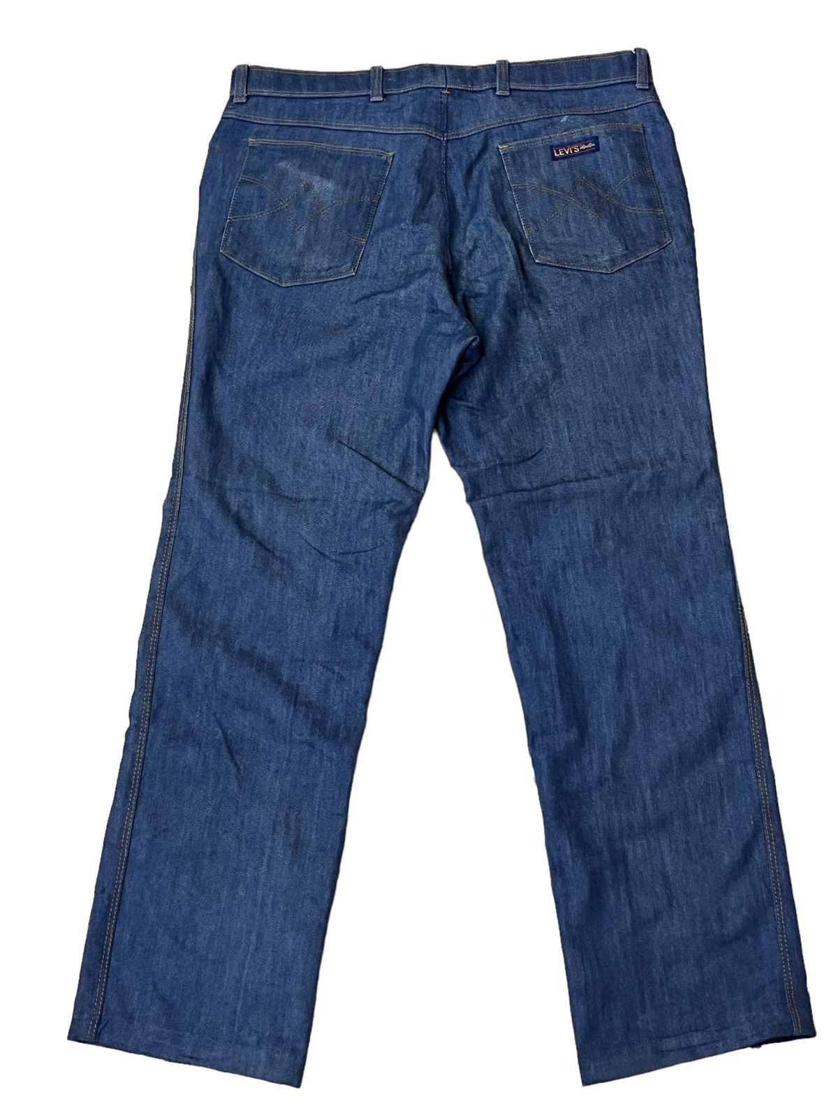 Levi's VINTAGE 70S/80S LEVI'S BRIDGE TALON ZIPPER SLACKS PANT Size US 35 - 2 Thumbnail