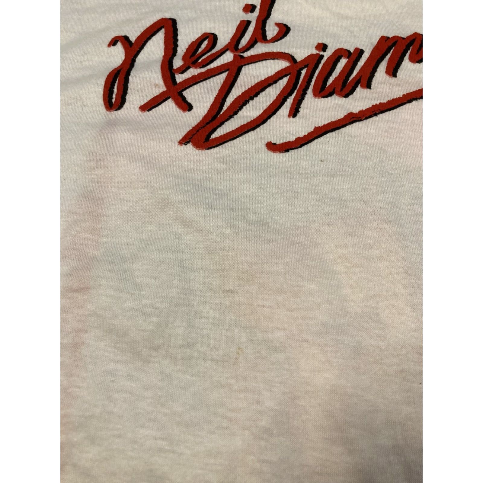 Vintage VINTAGE 80s T SHIRT Neil Diamond Tour Tee Parking Lot XL Band Shirt Mens 80s T Shirt Size US XL / EU 56 / 4 - 6 Thumbnail