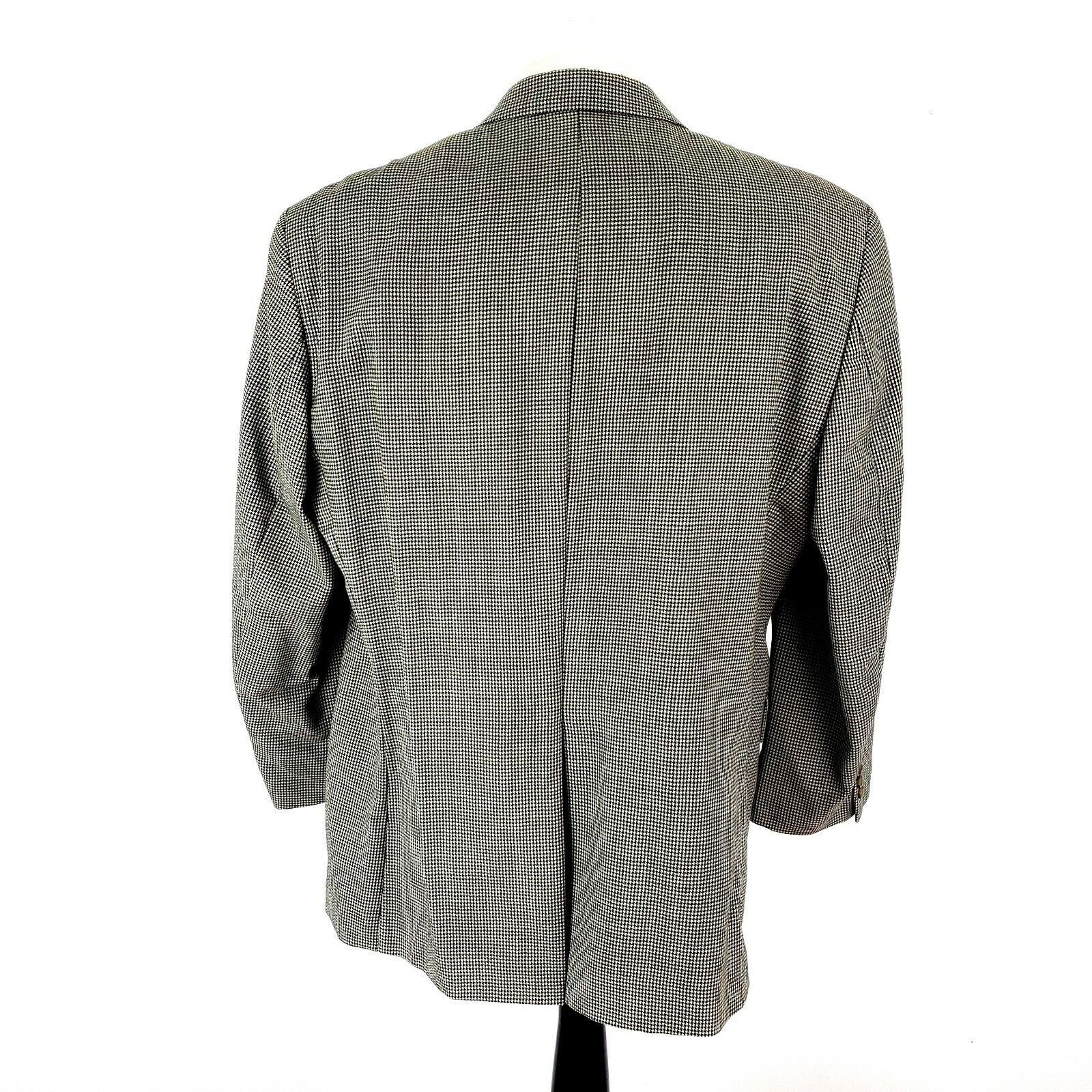 Polo Ralph Lauren Polo Ralph Lauren Wool 3 Button Sport Coat 44R Black White H Size 44R - 5 Thumbnail