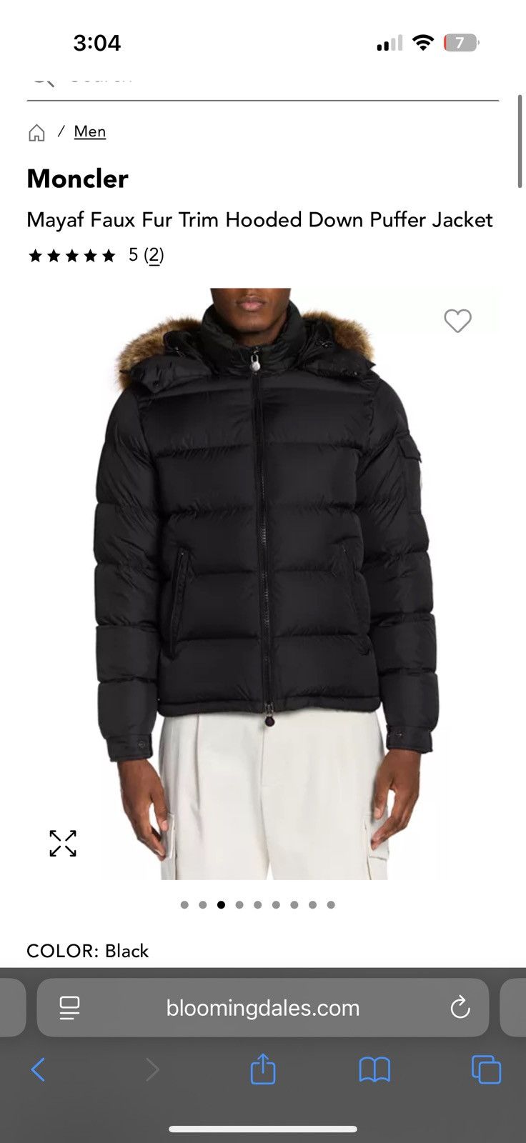 Moncler Moncler Mayaf Fur Hoodie Down Jacket Size US M / EU 48-50 / 2 - 2 Thumbnail