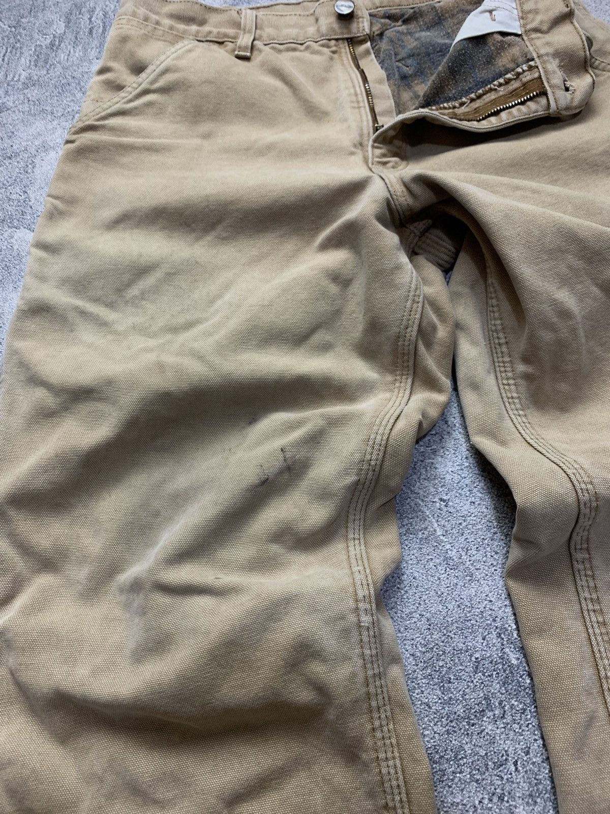 Carhartt 🐍SOLD🐍 Vintage Carhartt Blanked Lined Carpenter Work Pants Size US 30 / EU 46 - 5 Thumbnail