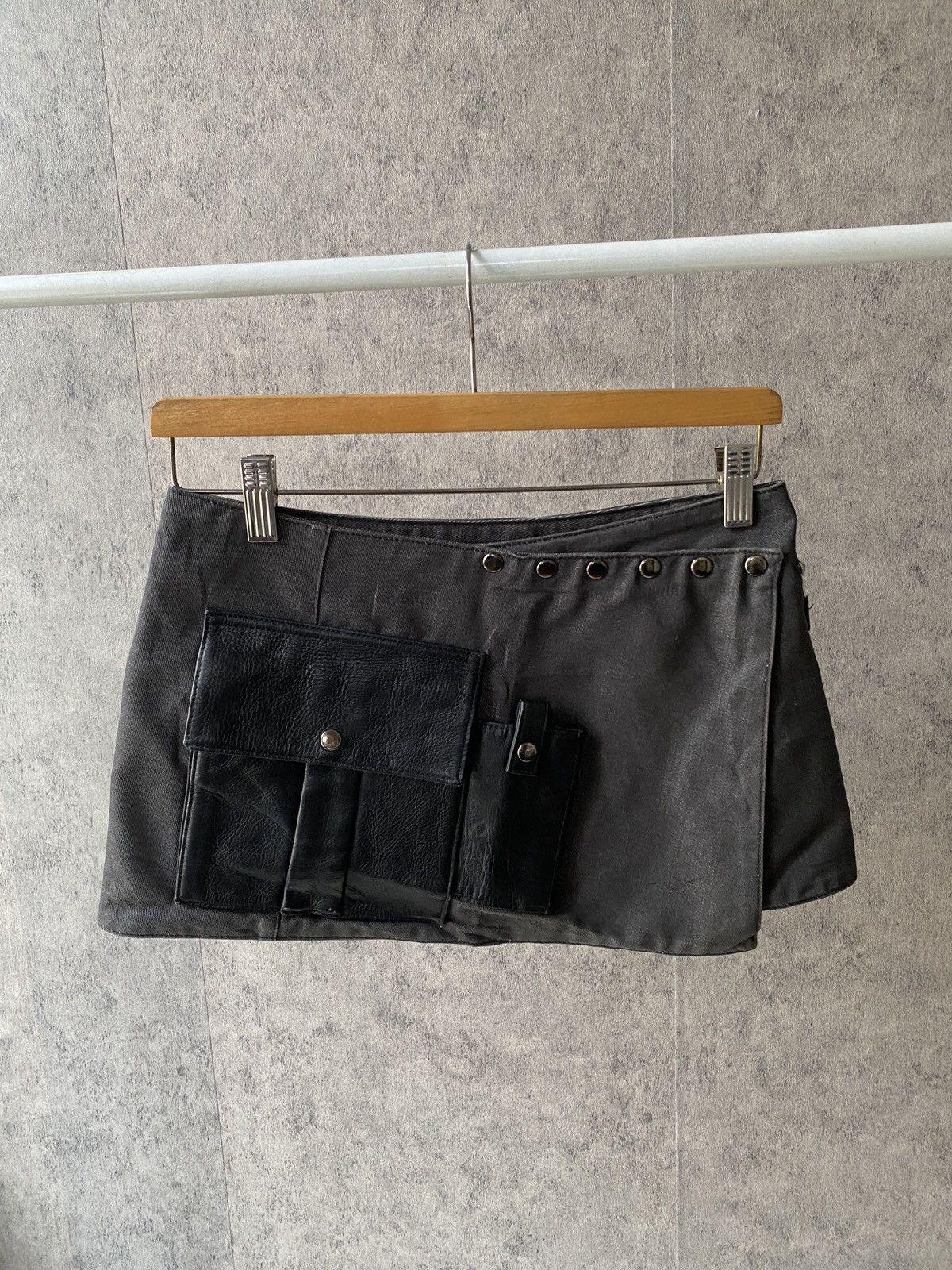 Japanese Brand Pecora Giovani Mini Skirt Adjustable Waist Size 27" / US 4 / IT 40 - 9 Thumbnail