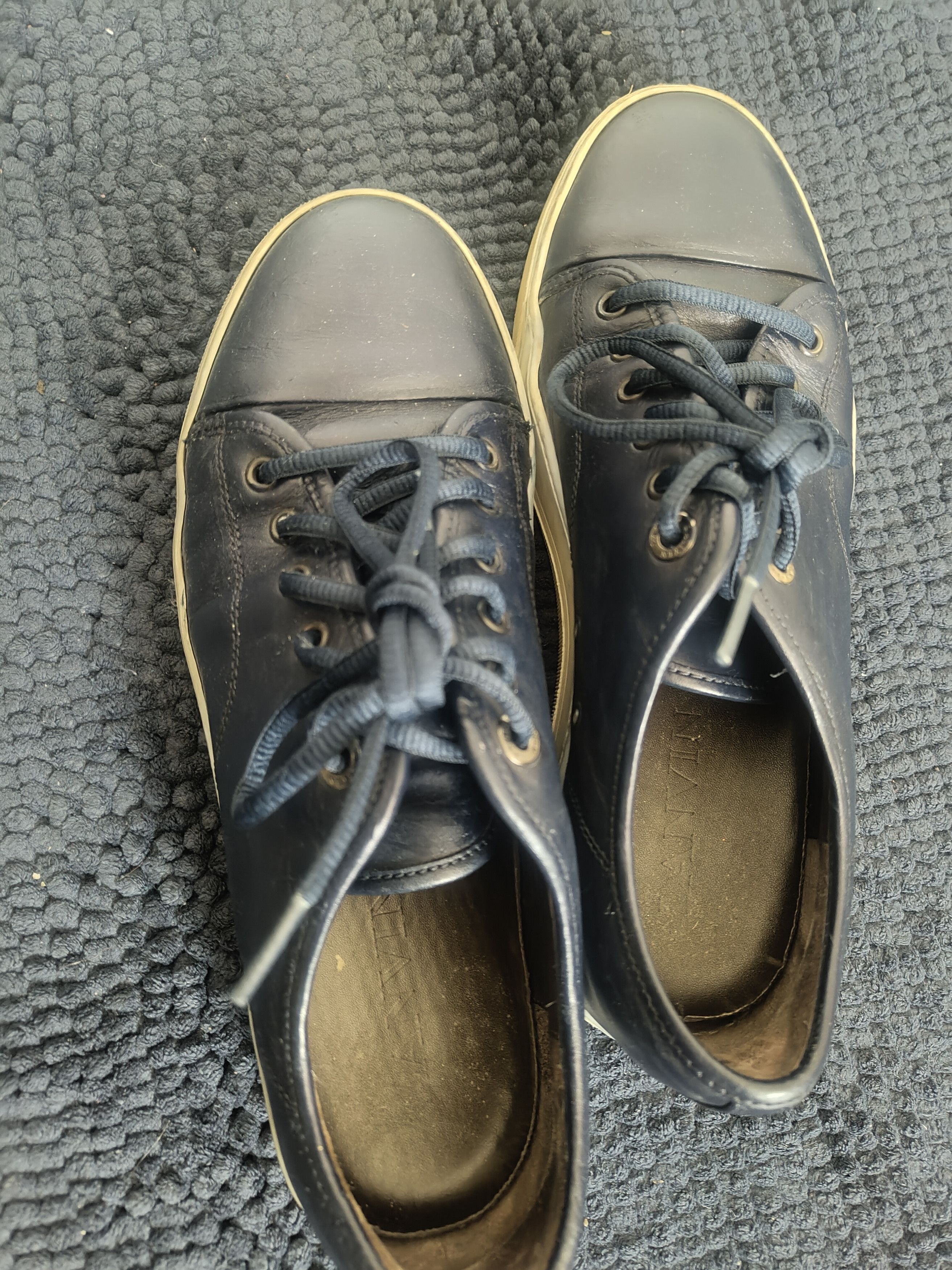 Lanvin Lanvin DBB1 Navy Trainers Toe Cap Blue Size US 9 / EU 42 - 1 Thumbnail