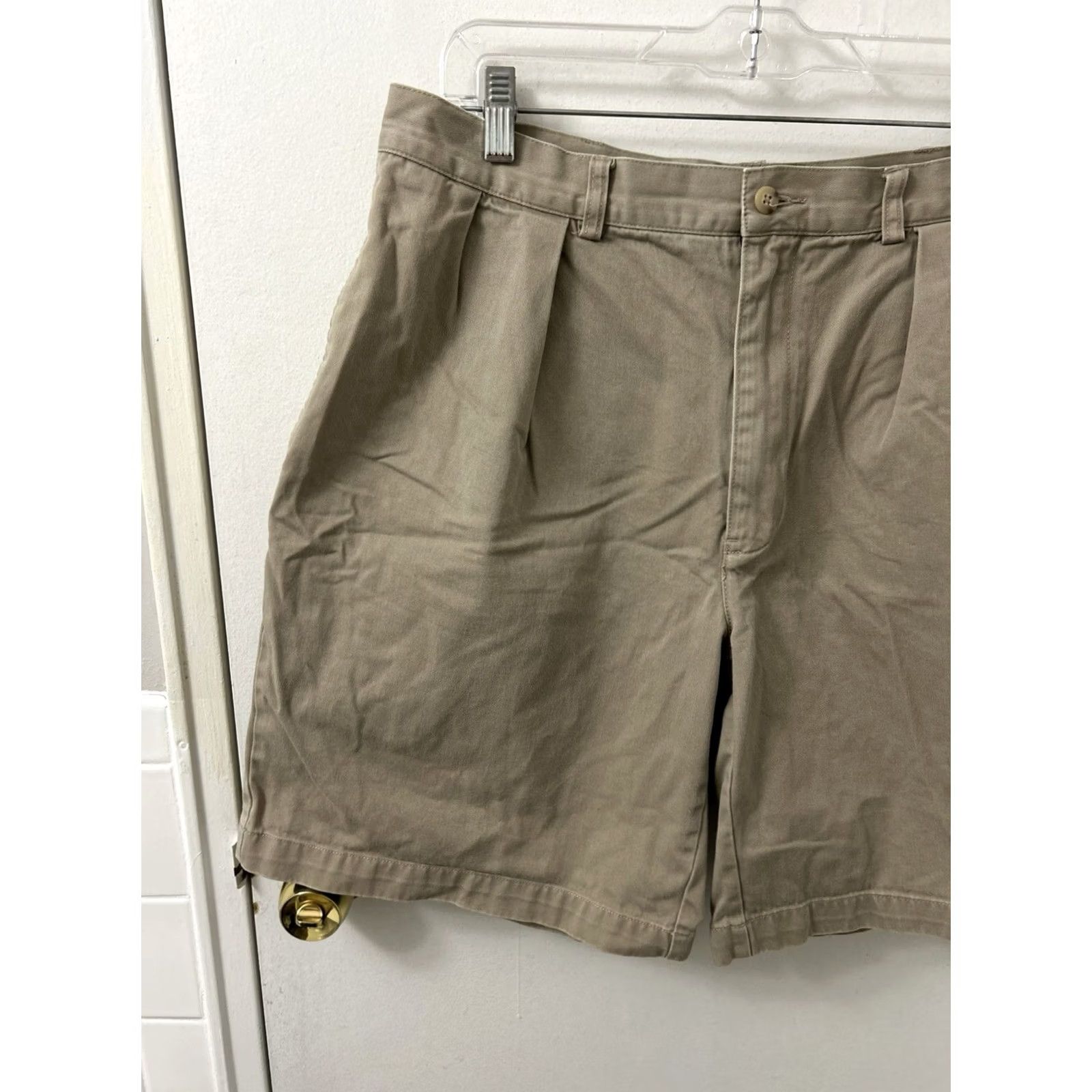 Polo Ralph Lauren VTG Polo Ralph Lauren Tyler Shorts Mens 35 Tan Khaki Chino Pleated YKK Cotton Size US S / EU 44-46 / 1 - 2 Thumbnail