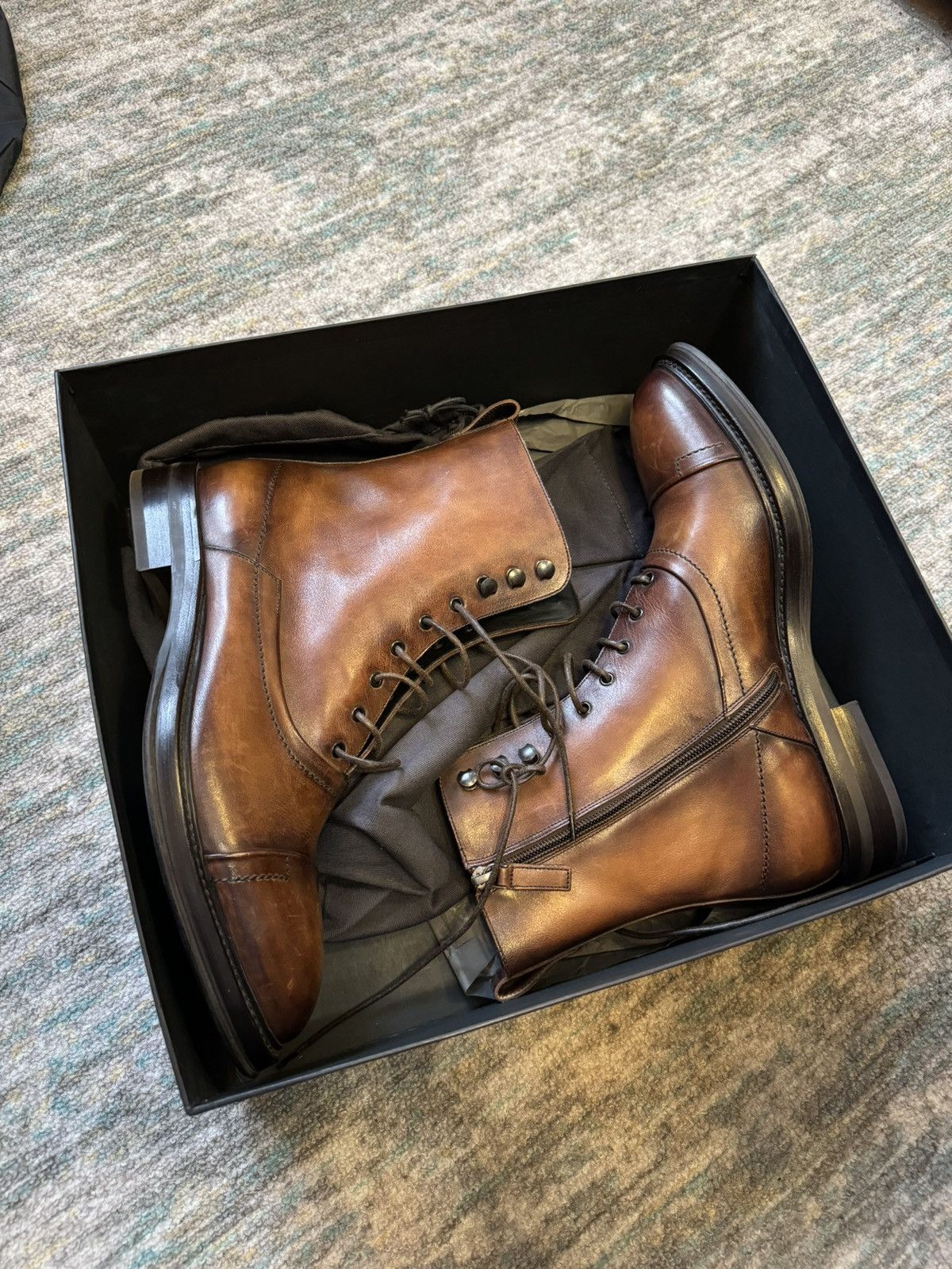 image of Berluti x Haider Ackermann Bergen Boots in Brown, Men's (Size 8)