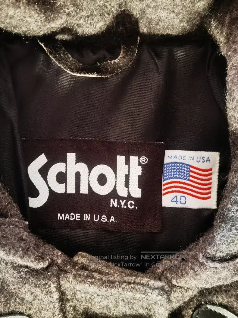 Schott Schott Vintage woolen hooded coat Size L / US 10 / IT 46 - 2 Thumbnail