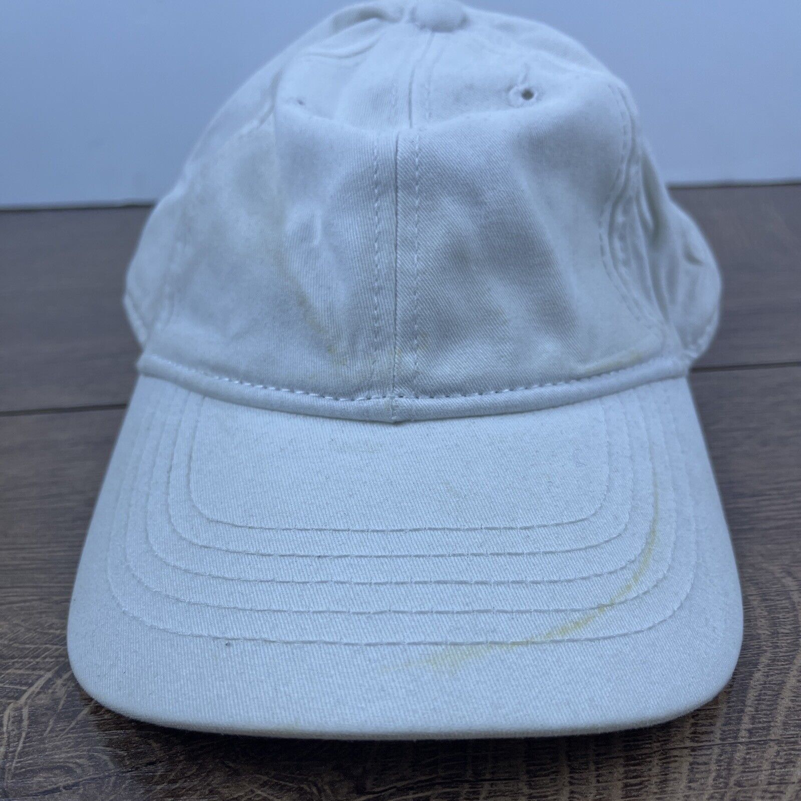Other Plain White Hat White Hat Adjustable Adult Size Hat White Ca Size ONE SIZE - 2 Thumbnail