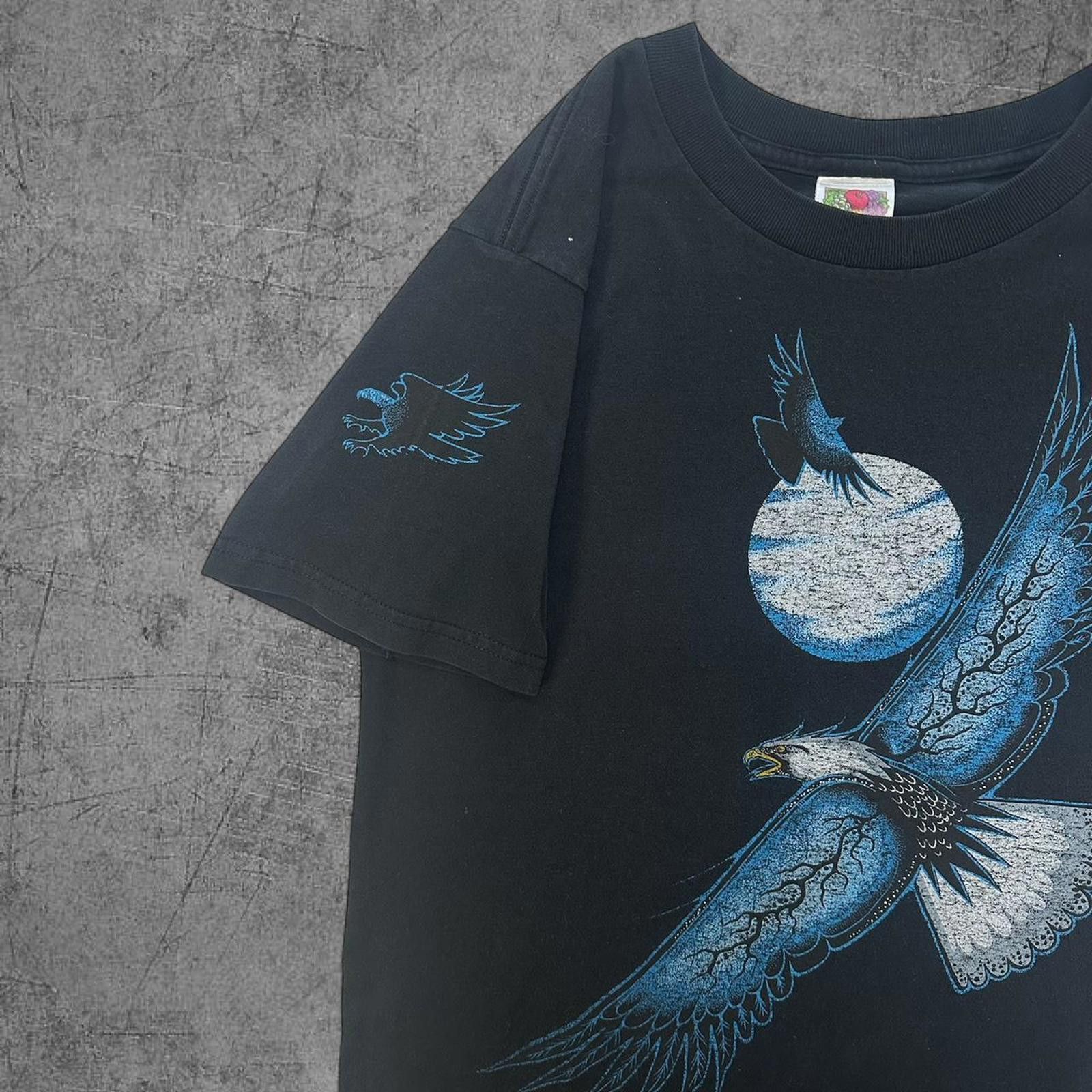 Vintage 90s Eagle Moon Tee Size US S / EU 44-46 / 1 - 4 Thumbnail