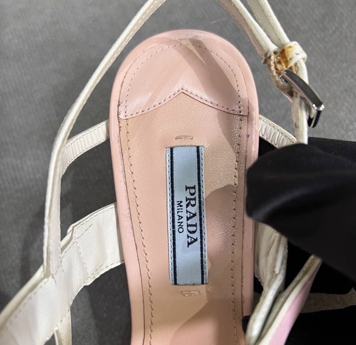 Prada Prada Runway Pink & White Pointed-Toe Stiletto Heels Size US 7 / IT 37 - 4 Thumbnail