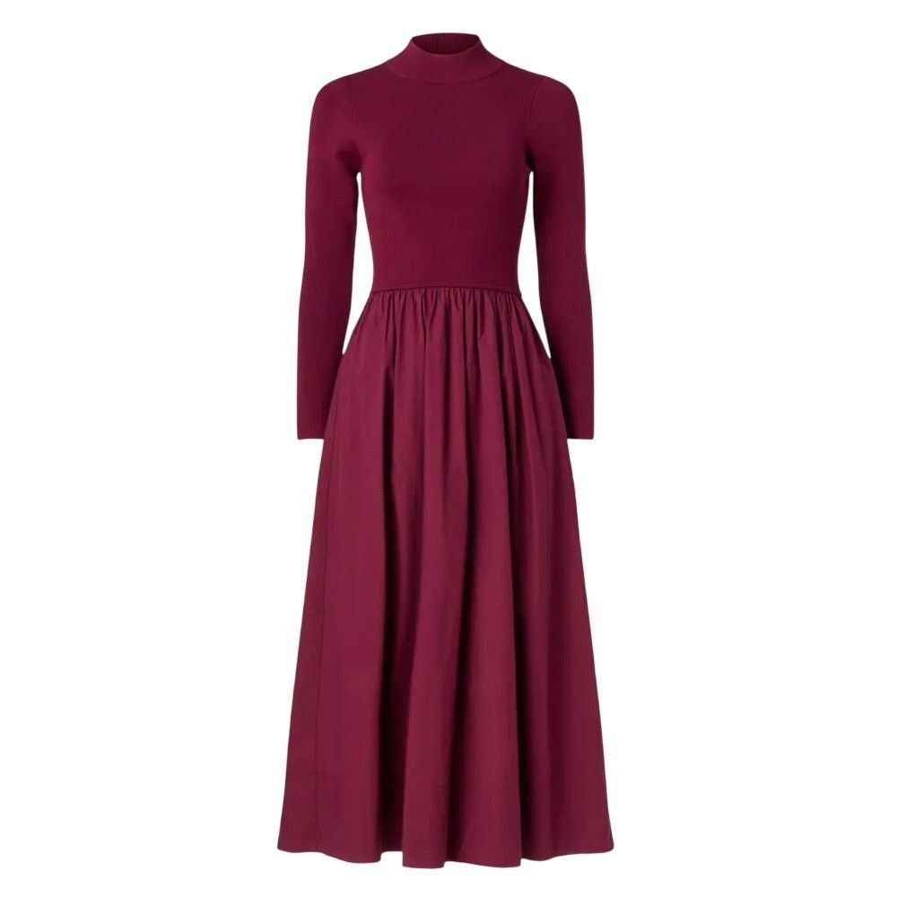 Marie Oliver Marie Oliver The Barrett Dress in Burgundy, Size XS Size XS / US 0-2 / IT 36-38 - 1 Thumbnail
