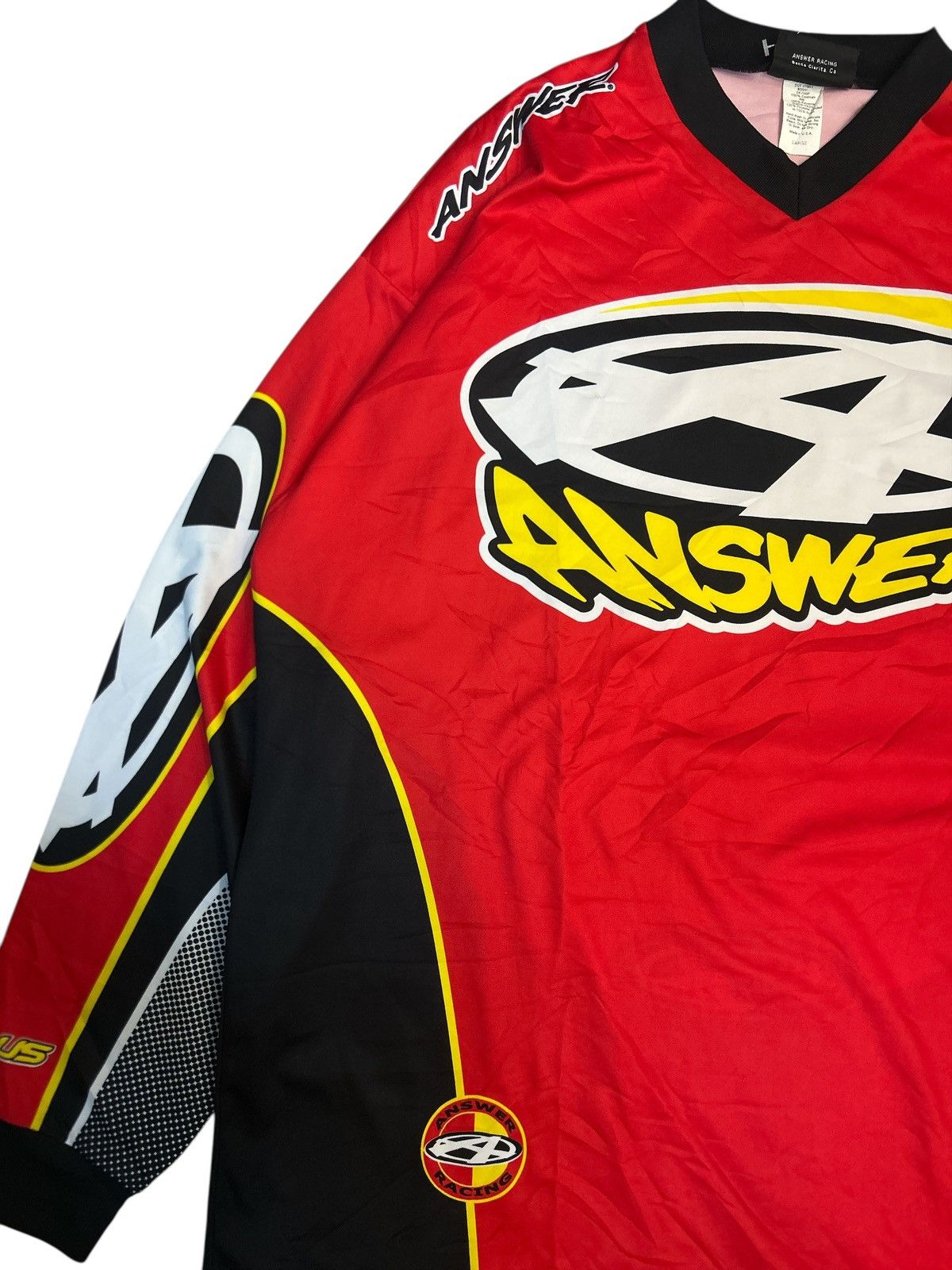 Vintage VINTAGE 90s Answer Racing Motocross MX Jersey Size US L / EU 52-54 / 3 - 2 Thumbnail
