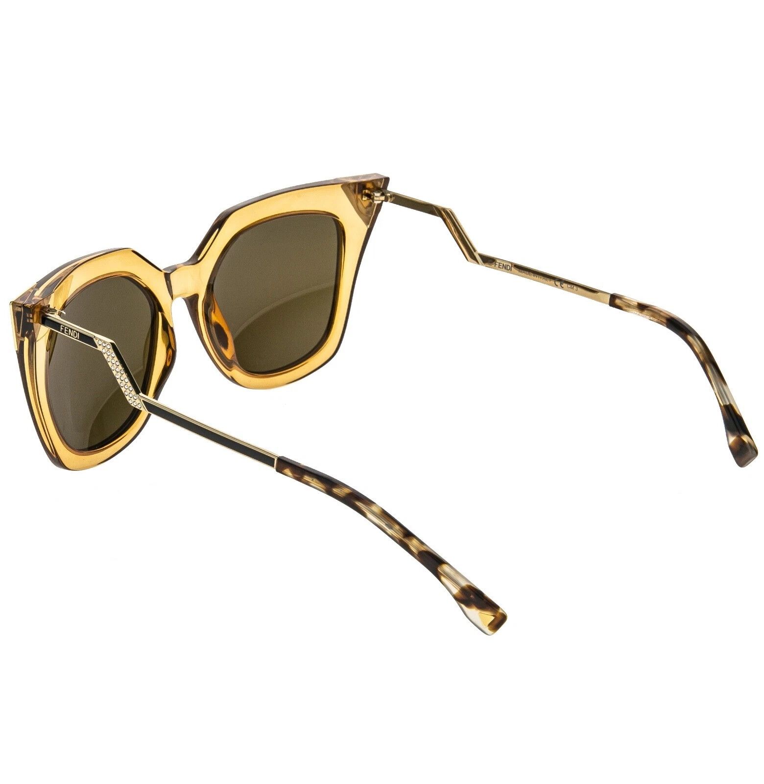 FENDI FF0060 0060 IRIDIA Champagne Mirror Sunglasses