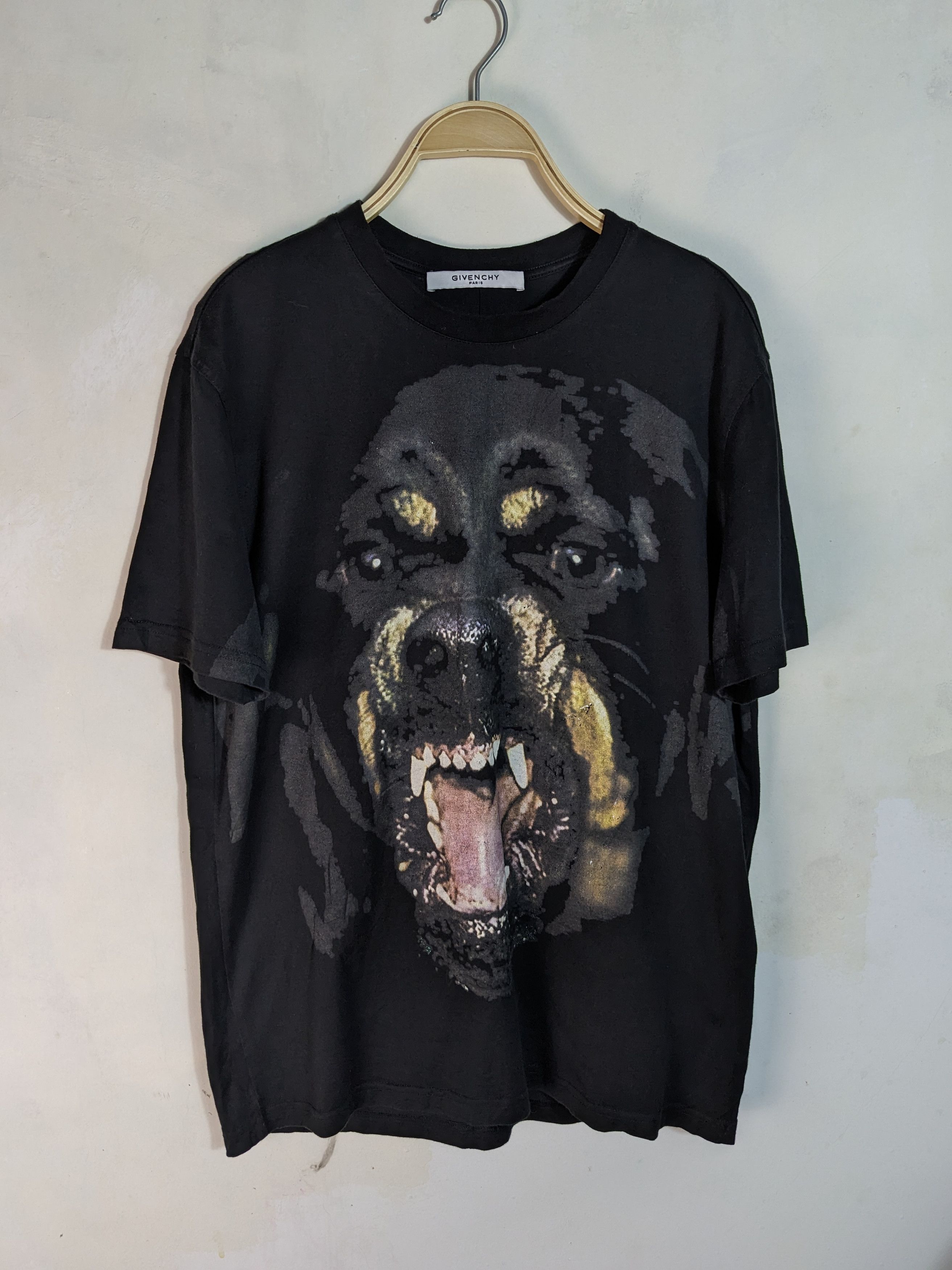 Givenchy Givenchy Black Cotton Rottweiler Oversized Xs | Grailed