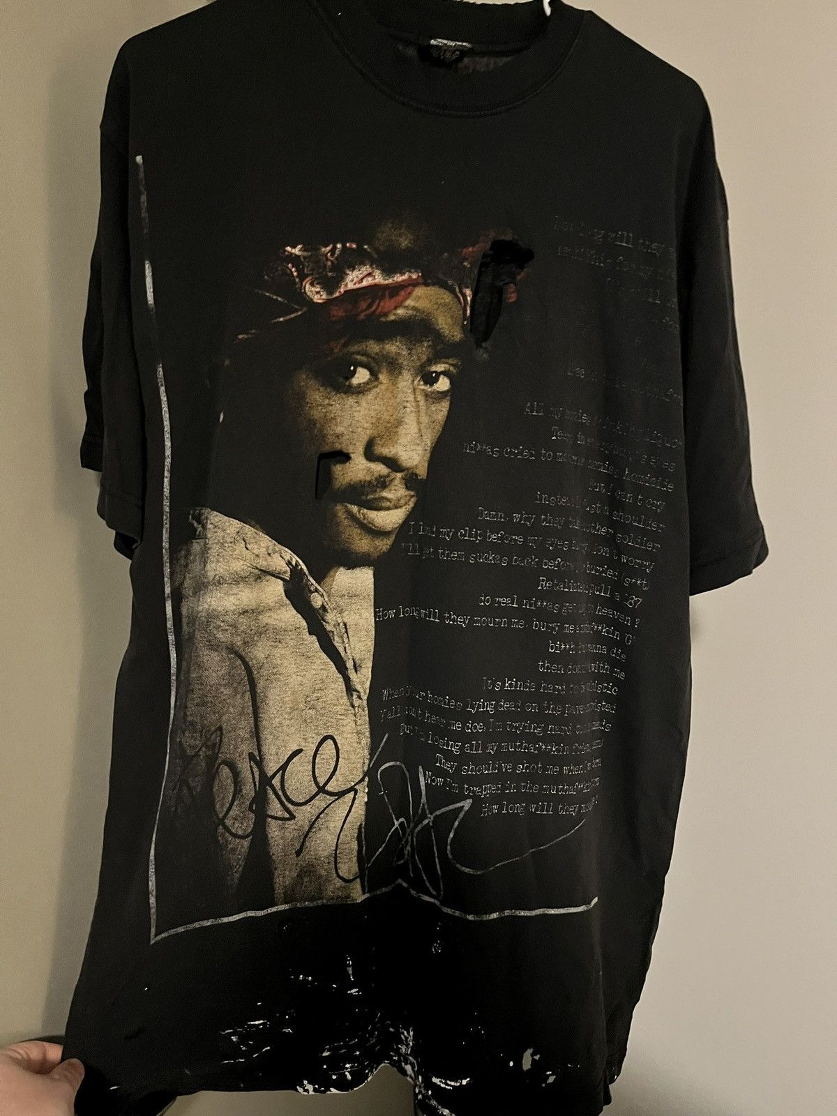 Rap Tees Vintage 2Pac Tee Shirt Size US XXL / EU 58 / 5 - 1 Thumbnail