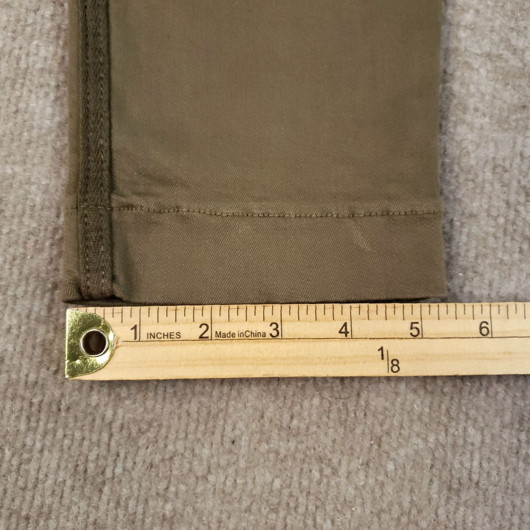 Vintage VINTAGE NSF The Wallace Pants Womens 28 DRAB Green Mid-Rise Ankle Trousers Made in USA Size 28" / US 6 / IT 42 - 5 Thumbnail