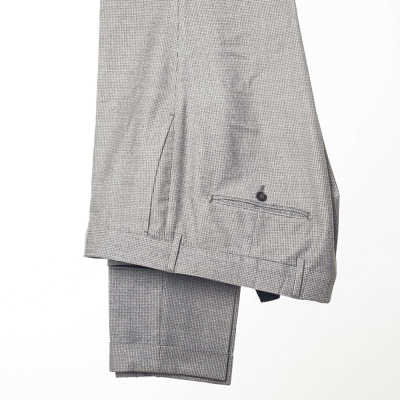 Tiger of Sweden TIGER OF SWEDEN Gray Micro Check Wool Pants EU50 Size US 34 / EU 50 - 1 Thumbnail