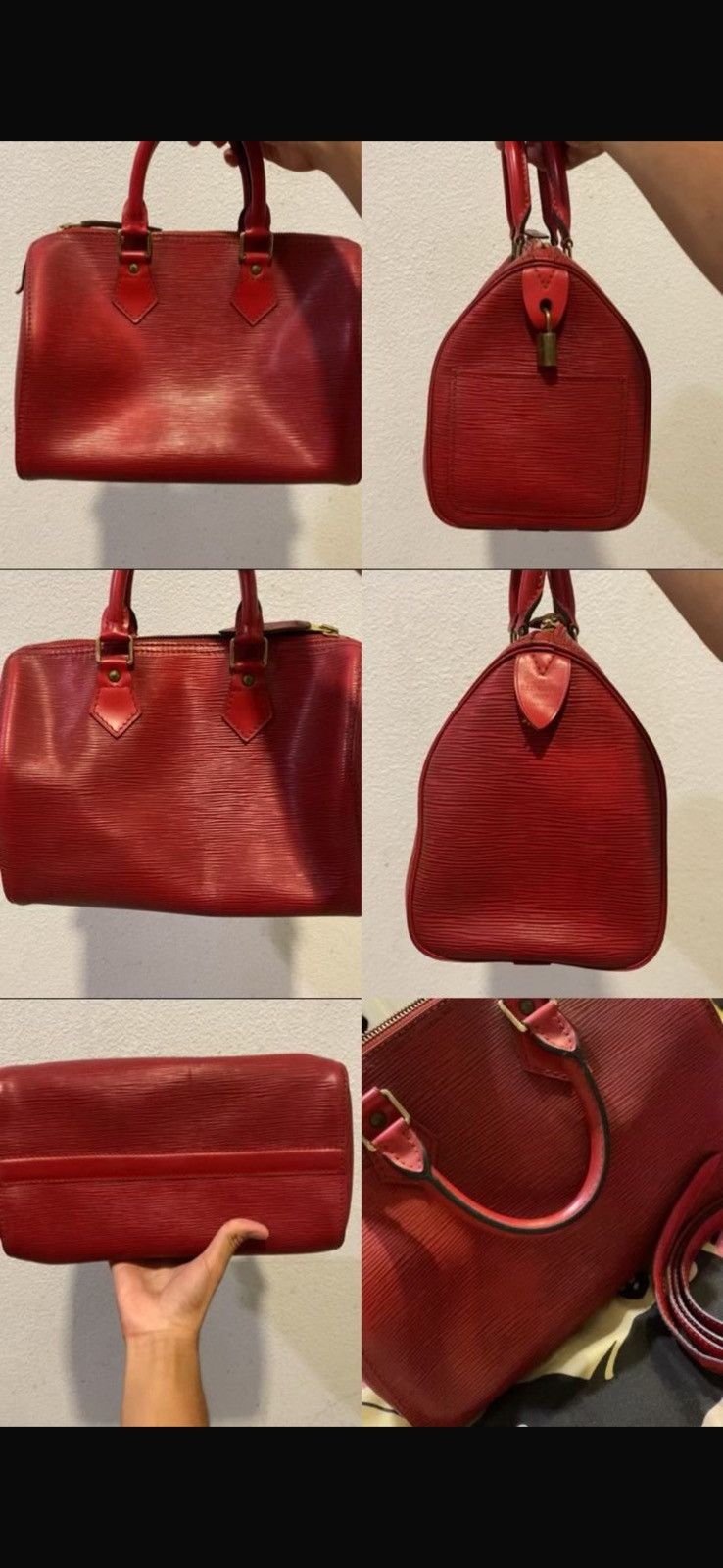 Louis Vuitton Louis Vuitton Epi Speedy Red Size ONE SIZE - 8 Thumbnail