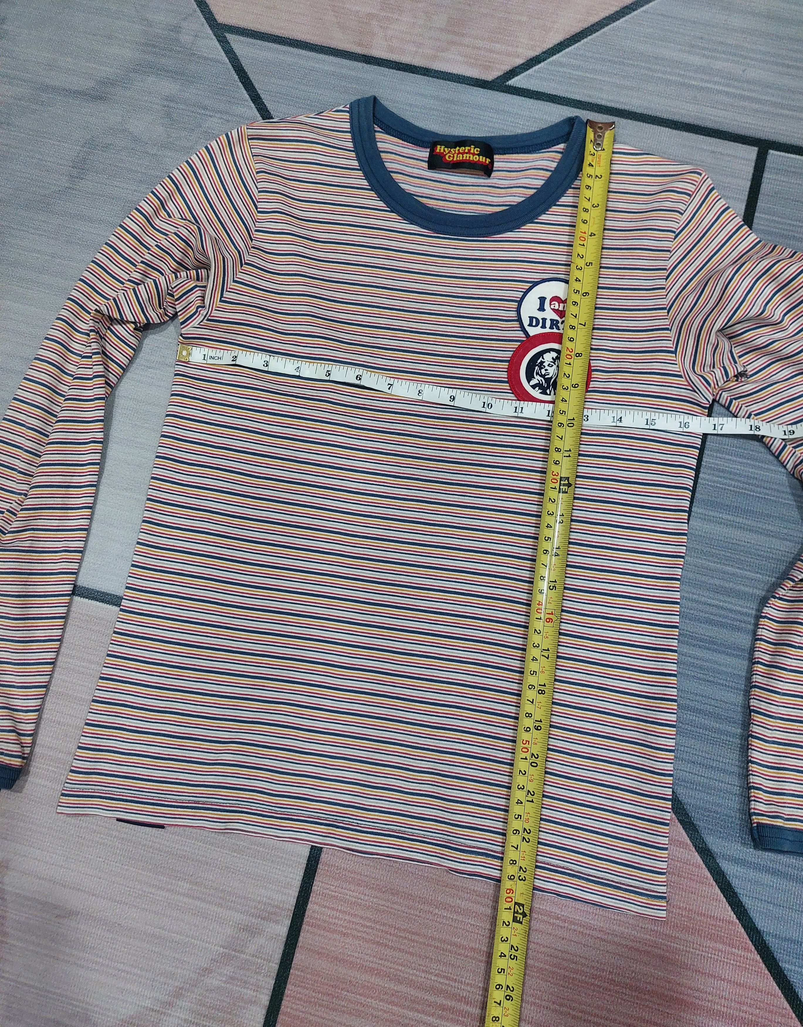 Hysteric Glamour × If Six Was Nine × Japanese Brand HYSTERIC GLAMOUR "I AM DIRTY" STRIPE T Size S / US 4 / IT 40 - 12 Thumbnail