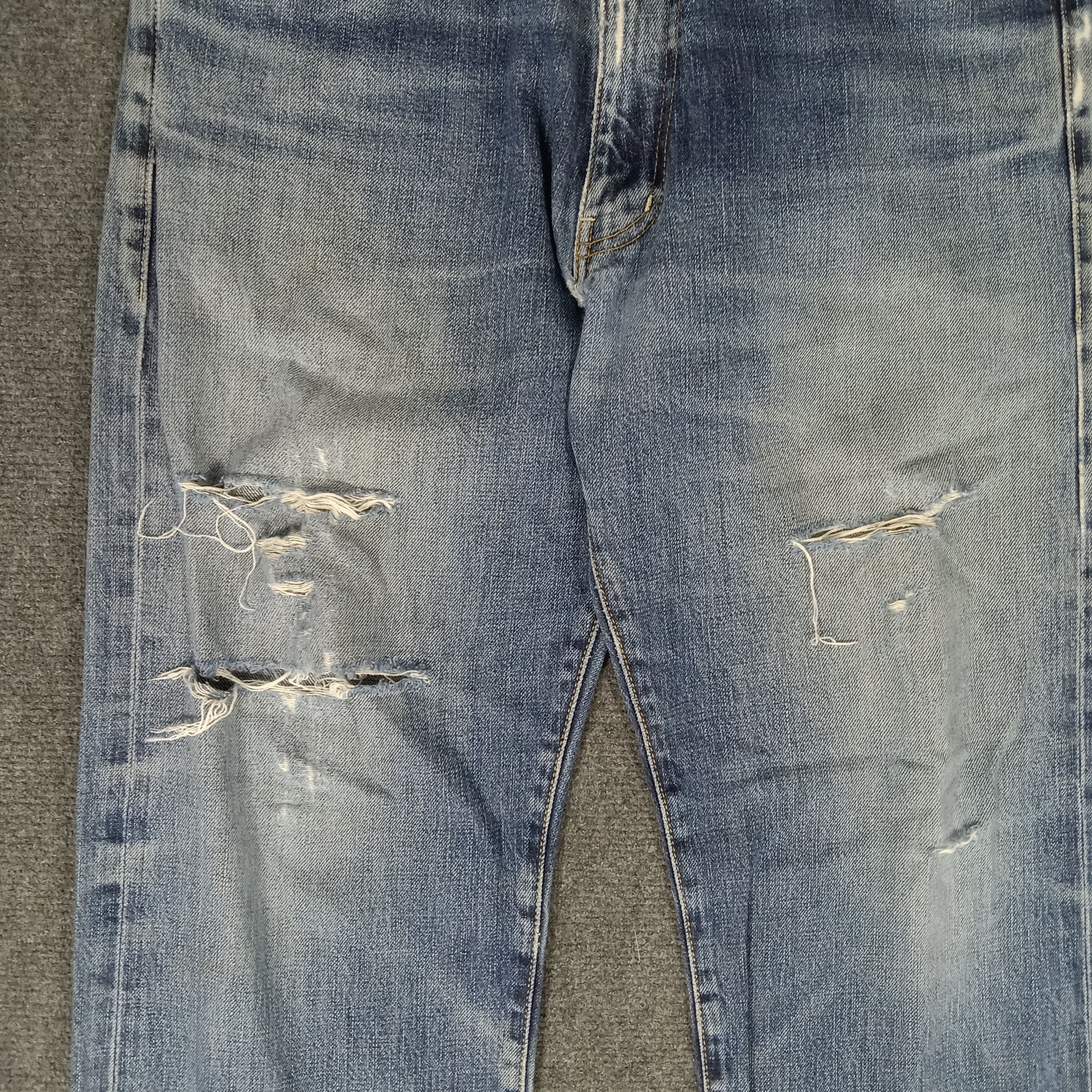 Stussy × Vintage Stussy American Streetwear Style Distressed Jeans Size US 34 / EU 50 - 8 Thumbnail
