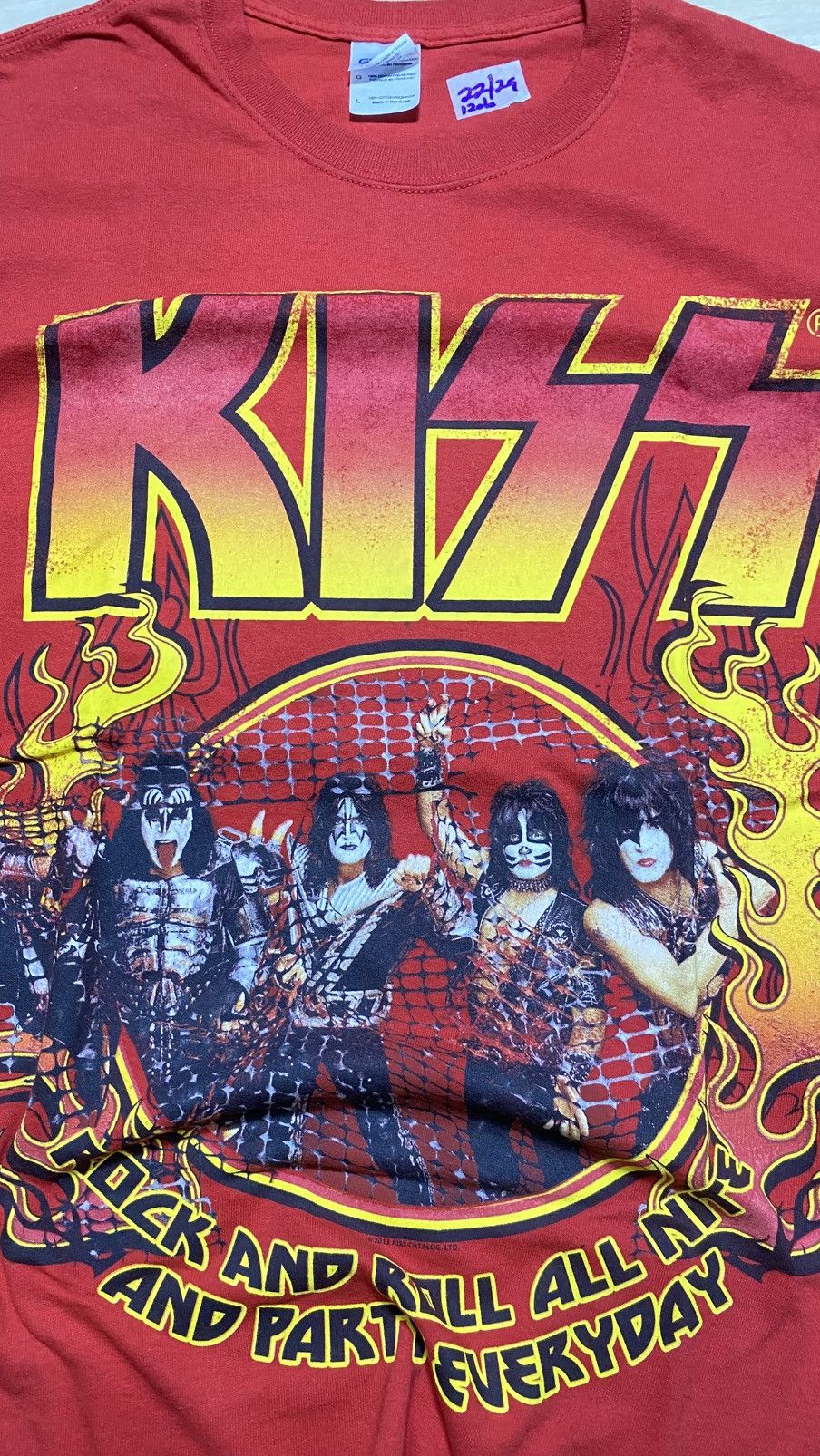 Band Tees × KISS Kiss - Rock'n Roll All Nite And Party Everywhere Band Tee Size US L / EU 52-54 / 3 - 3 Thumbnail
