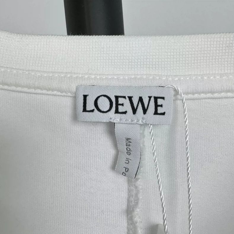 Loewe LOEWE White irregular embroidered short sleeves Size M / US 6-8 / IT 42-44 - 3 Thumbnail