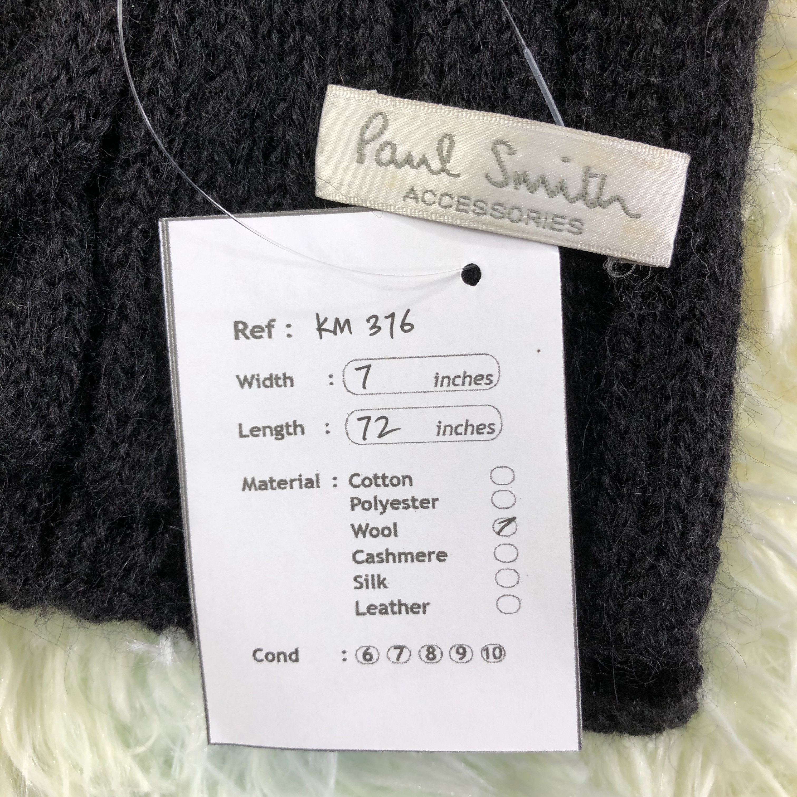 Paul Smith × Vintage Paul Smith Knit Scarf / Muffler / Neckwear - KM376 Size ONE SIZE - 5 Thumbnail