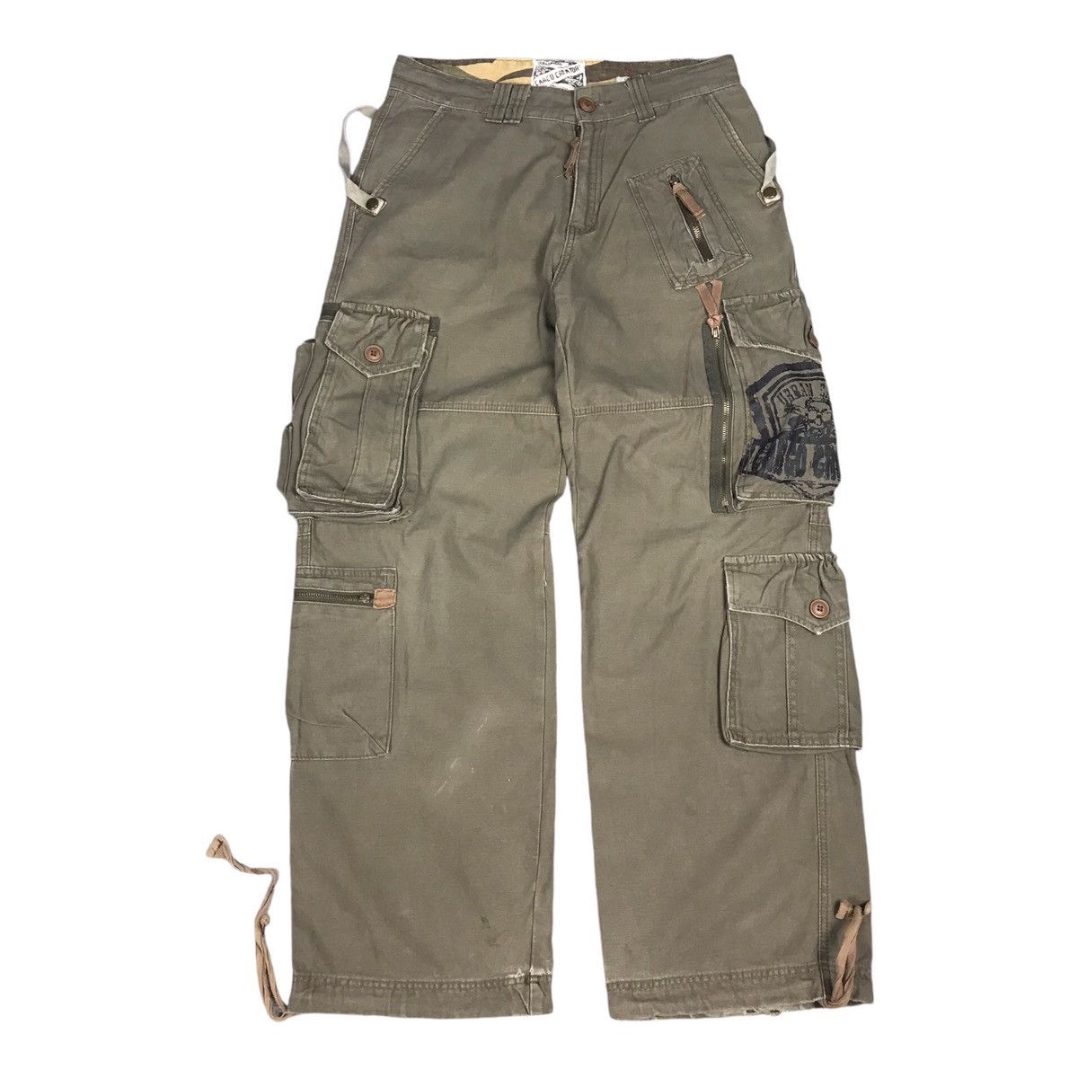 Japanese Brand × Vintage CARGO CREATOR CARGO POCKET TACTICAL BAGGY PANTS Size US 30 / EU 46 - 1 Thumbnail