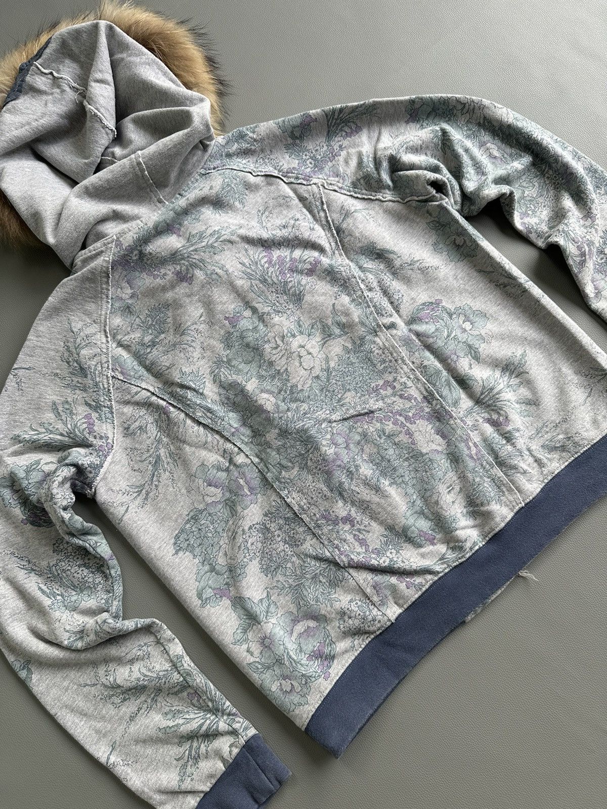 20471120 DISTRESSED UNDEFINED FUR ZIP HOODIE IFSIXWASNINE LGB STYLE Size US M / EU 48-50 / 2 - 7 Thumbnail