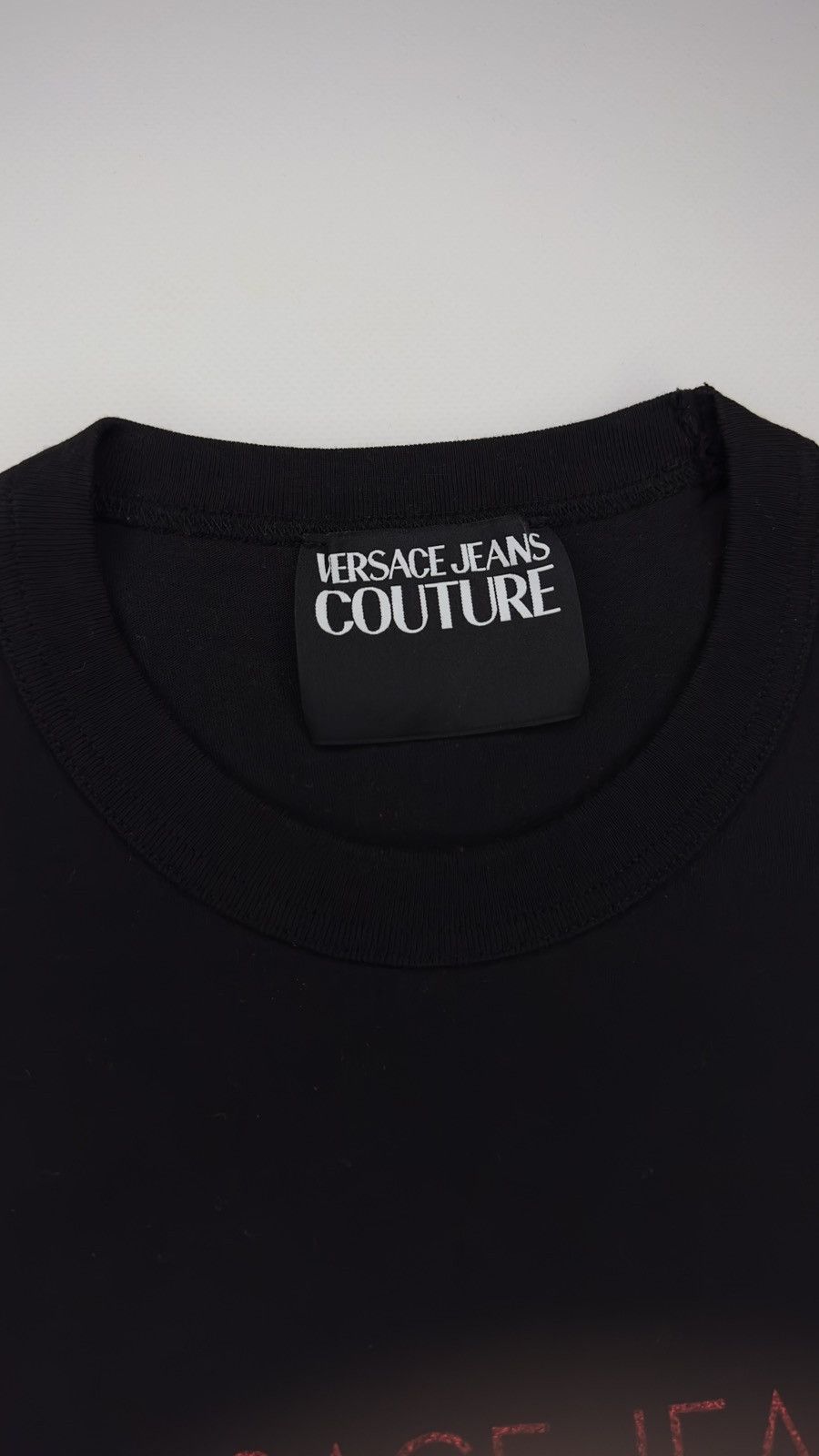 Versace Jeans Couture Versace Jeans Couture Black Rhinestone Logo T-Shirt Size US XXL / EU 58 / 5 - 3 Thumbnail