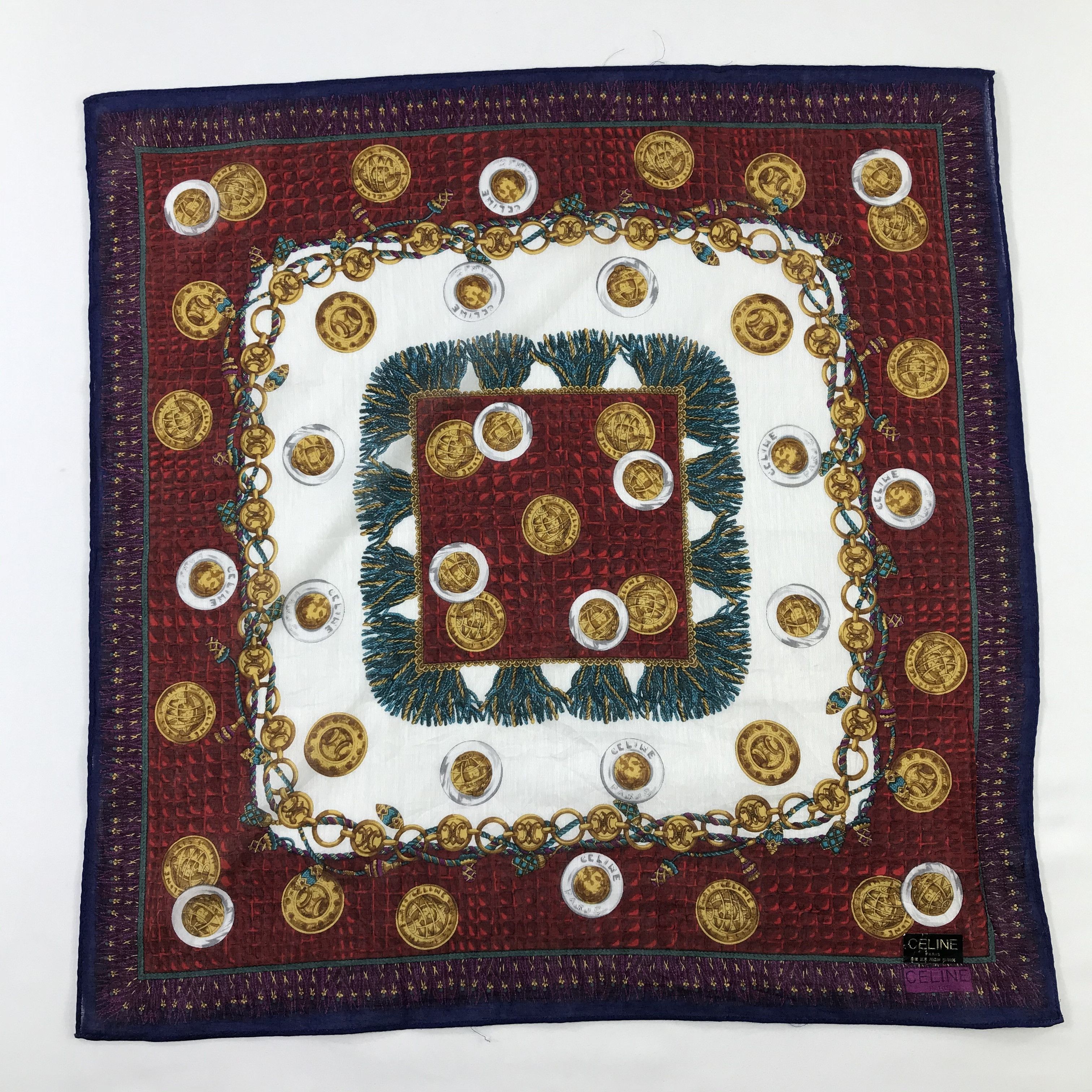 Celine × Vintage Celine Bandana / Handkerchief / Neckerchief - S730 Size ONE SIZE - 1 Thumbnail