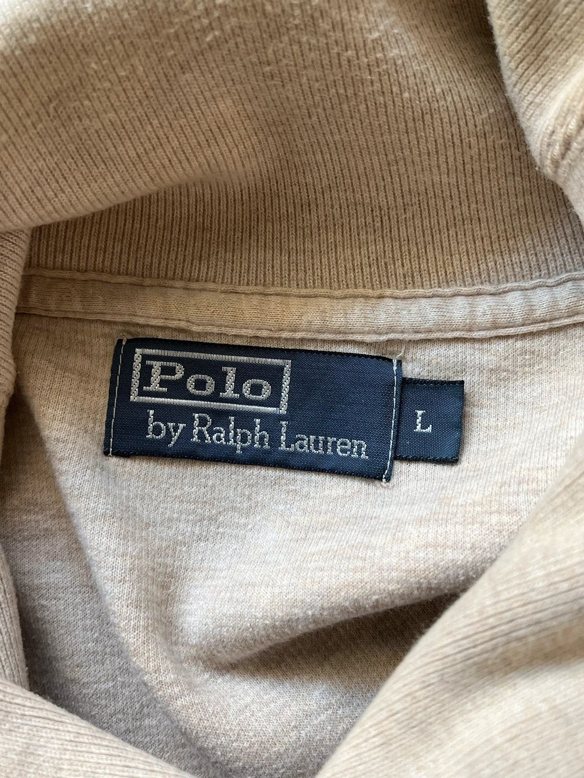 Polo Ralph Lauren Polo Ralph Lauren Sz L Small Pony Beige Sweatshirt Size US L / EU 52-54 / 3 - 4 Thumbnail