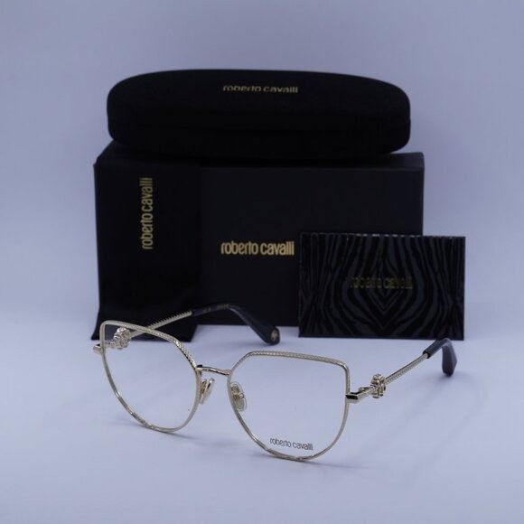Roberto Cavalli Roberto Cavalli VRC048 0300 Eyeglasses Shiny Rose Gold 56mm Size ONE SIZE - 1 Thumbnail