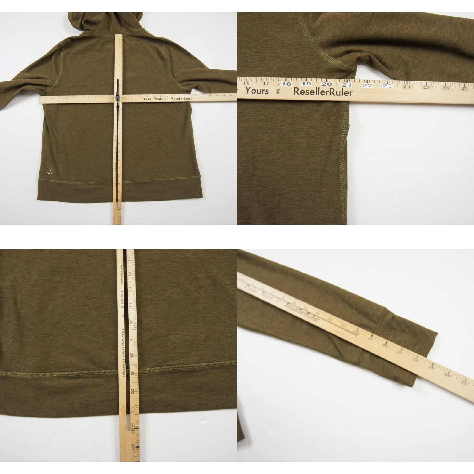 Beyond Yoga Beyond Yoga Womens Large Green Hoodie Full Zip Stretch Active Sleeves Ladies Green Size L / US 10 / IT 46 - 8 Thumbnail