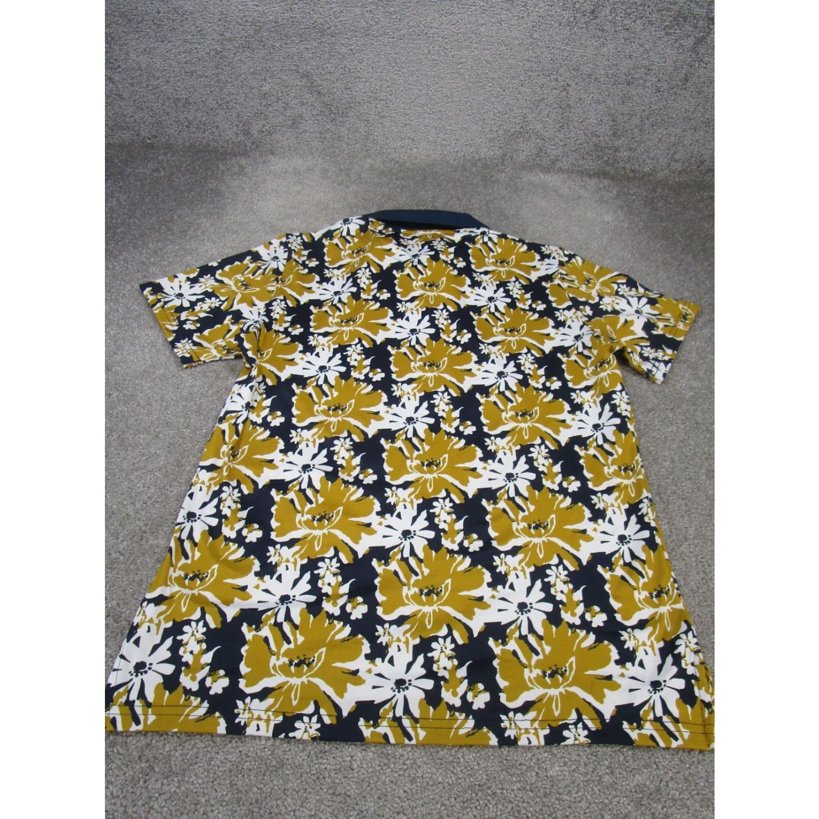 Bonobos Bonobos Polo Shirt Mens M Navy Blue Floral Stretch Slim Golf Adult Polo Shirt M Blue Floral 60s 70s Mens Size US M / EU 48-50 / 2 - 3 Thumbnail