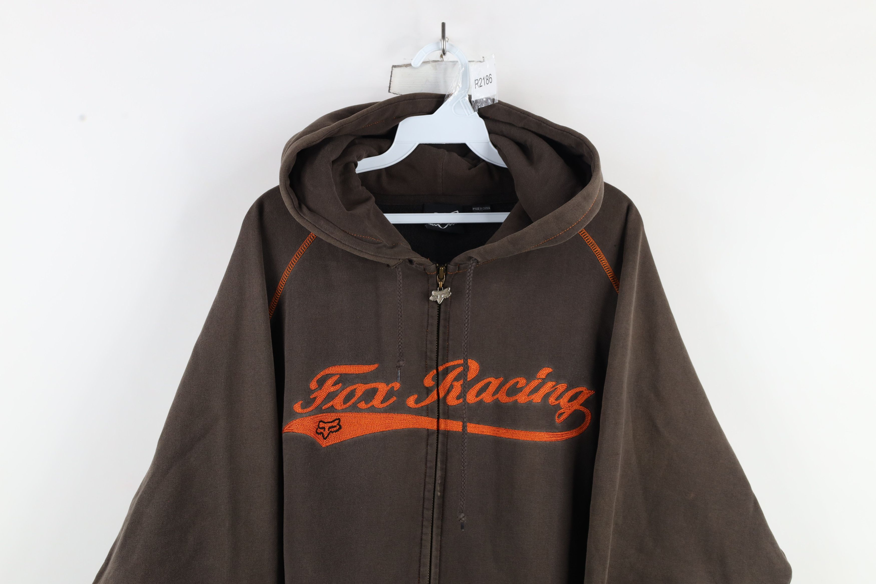 Fox Racing Vintage Fox Racing Spell Out Chain Stitch Full Zip Hoodie Size US XL / EU 56 / 4 - 2 Thumbnail