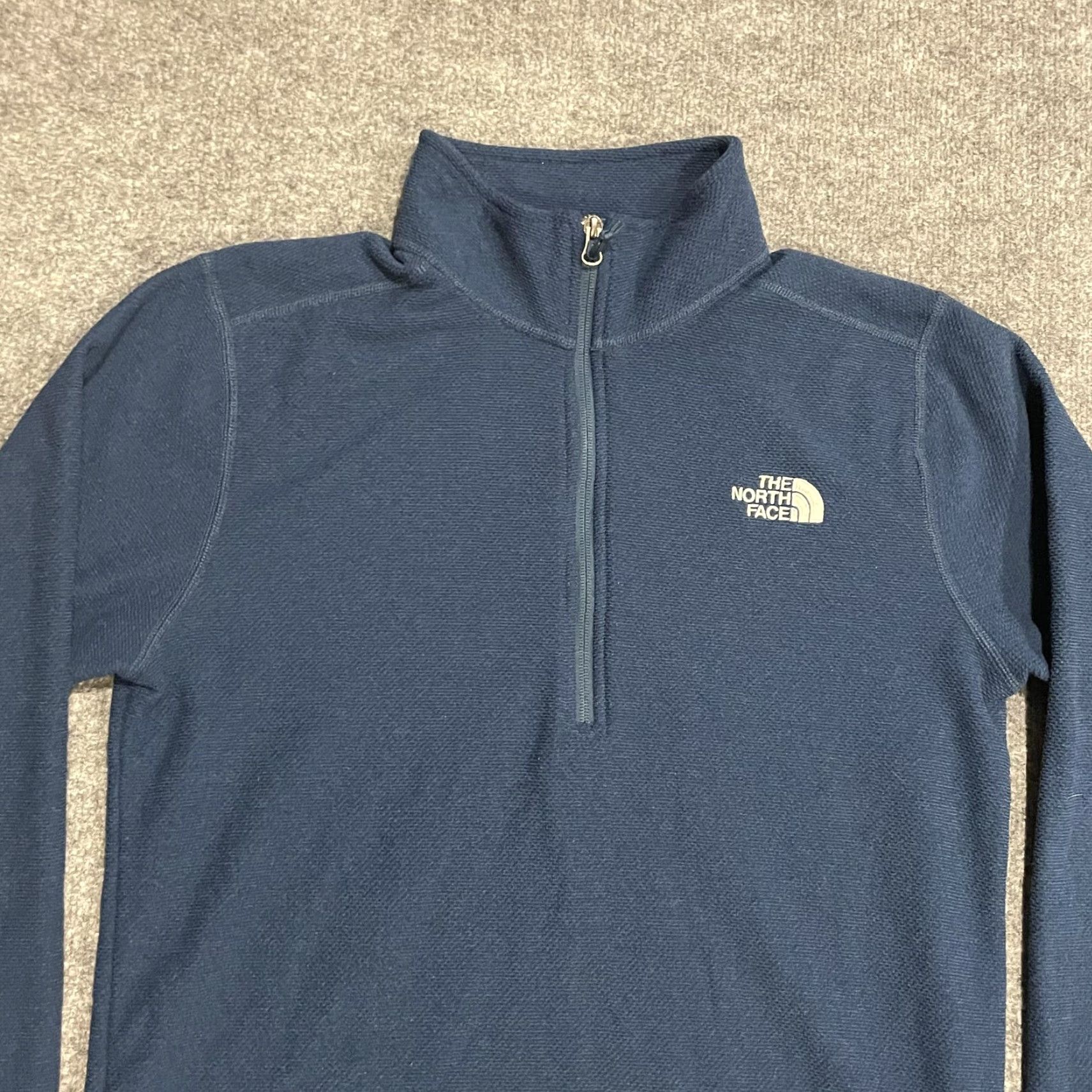 The North Face The North Face Textured Cap Rock Fleece 1/4 Zip Pullover M Blue Lightweight NF0A3YR1 Mens Regular Fit Mock Neck Long Sleeve 100% Polyester Hiking Size US M / EU 48-50 / 2 - 3 Thumbnail