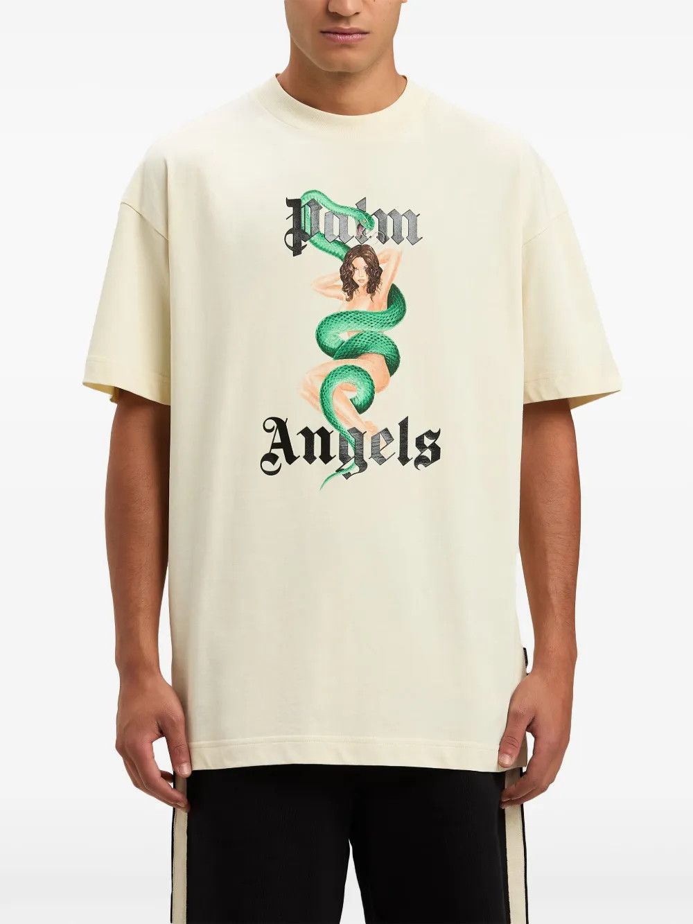 Palm Angels o1mle0226 Ivy Pin Up Tee Shirt in Neutrals Size US XS / EU 42 / 0 - 3 Thumbnail