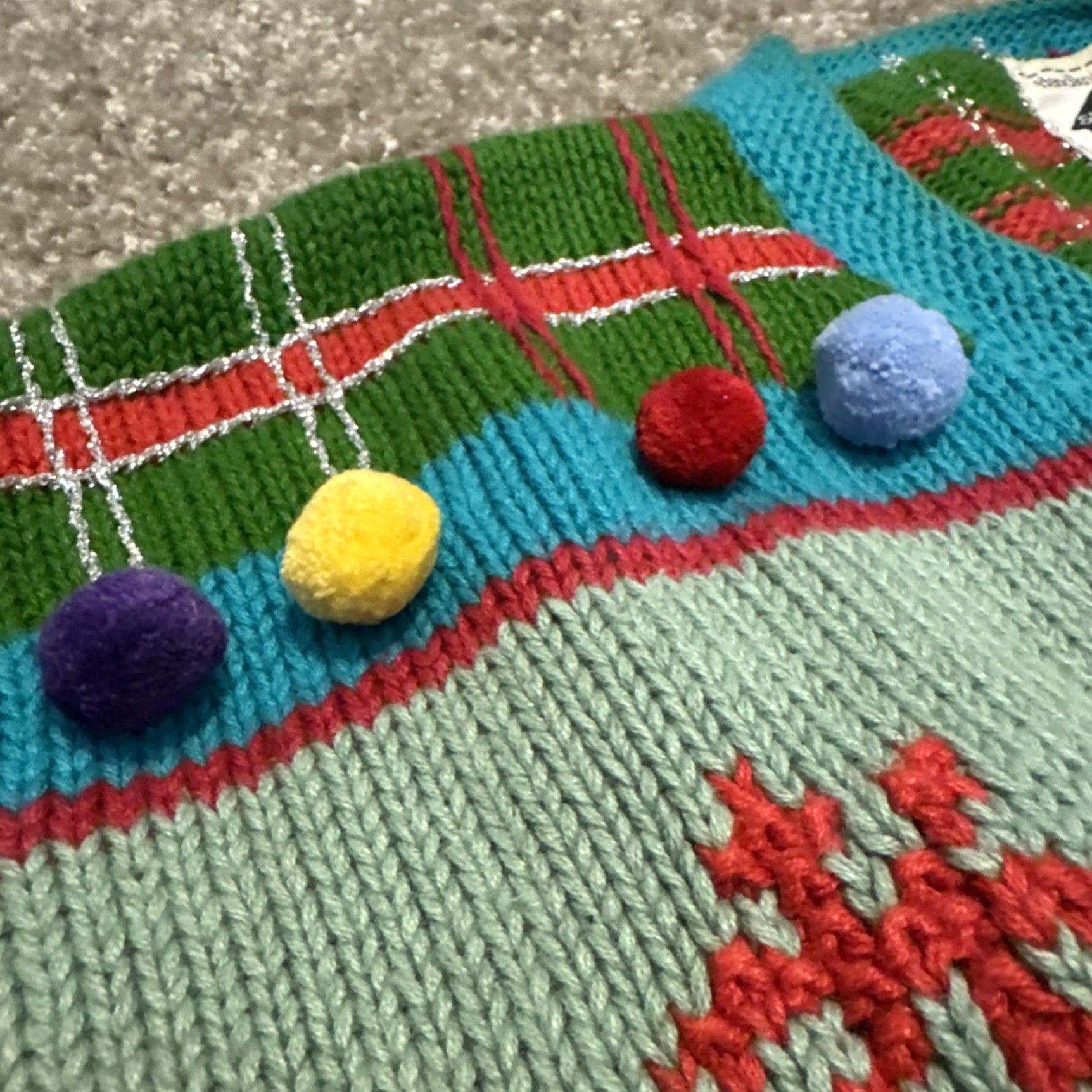 Vintage VINTAGE 90s Storybook Knits Christmas Bears Green Cardigan Sweater 3XL Women Ramie Knit Size XXL / US 16-18 / IT 52-54 - 6 Thumbnail