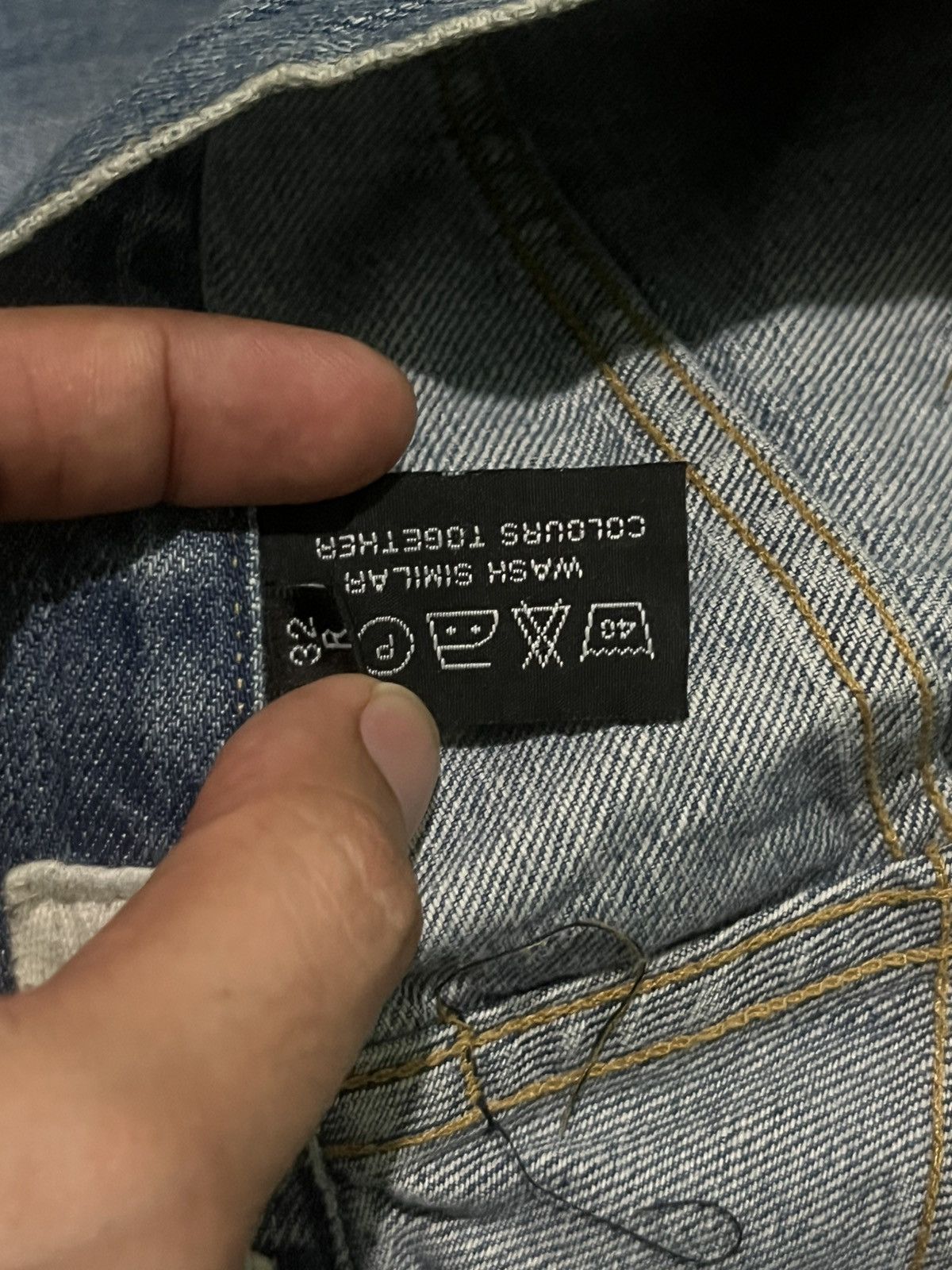 Diesel × Vintage ⚡️Flare⚡️Vintage Diesel “D” Button Fly Blue Washed Jeans Size US 32 / EU 48 - 19 Thumbnail