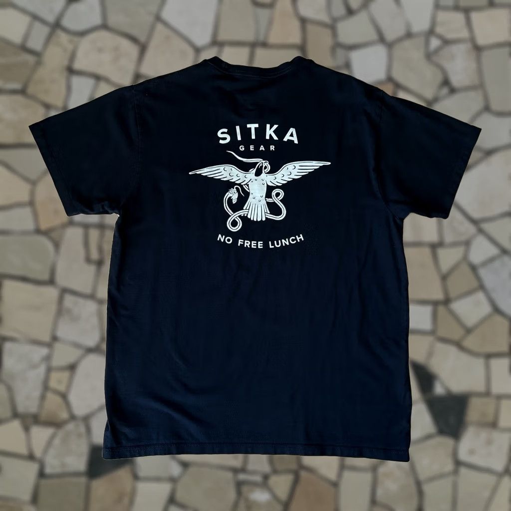SITKA Sitka No Free Lunch Pocket Tee Short Sleeve Men’s Large Size US 33 - 1 Thumbnail