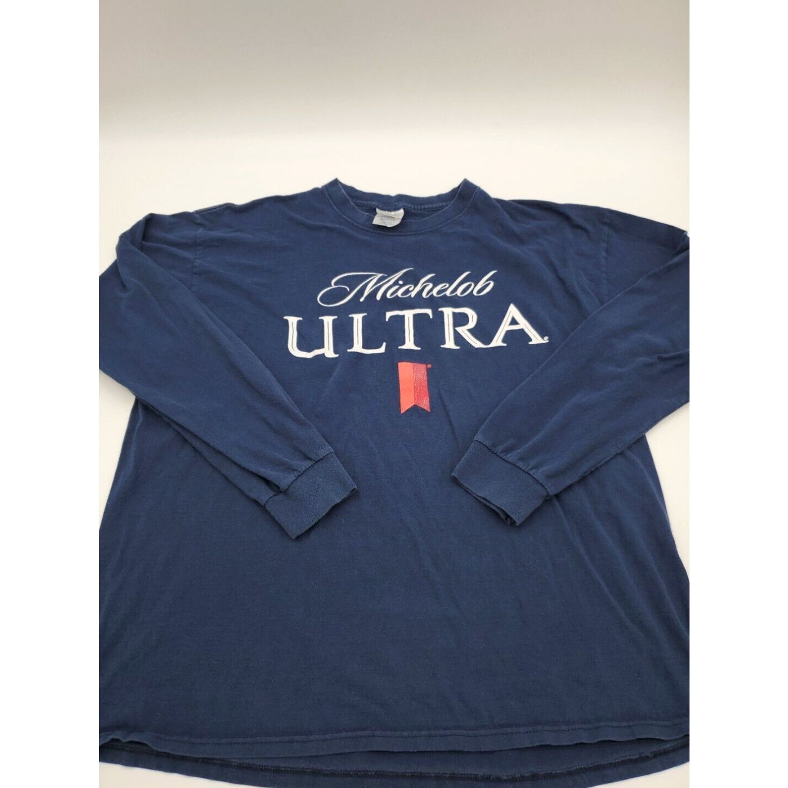 image of Vintage Michelob Ultra Shirt Mens 2Xl Blue Longsleeve 90's Usa..5428 in White