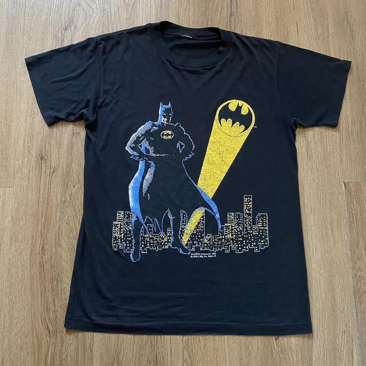DC Comics 1989 Batman comic tee, black and yellow, single Size US S / EU 44-46 / 1 - 1 Thumbnail