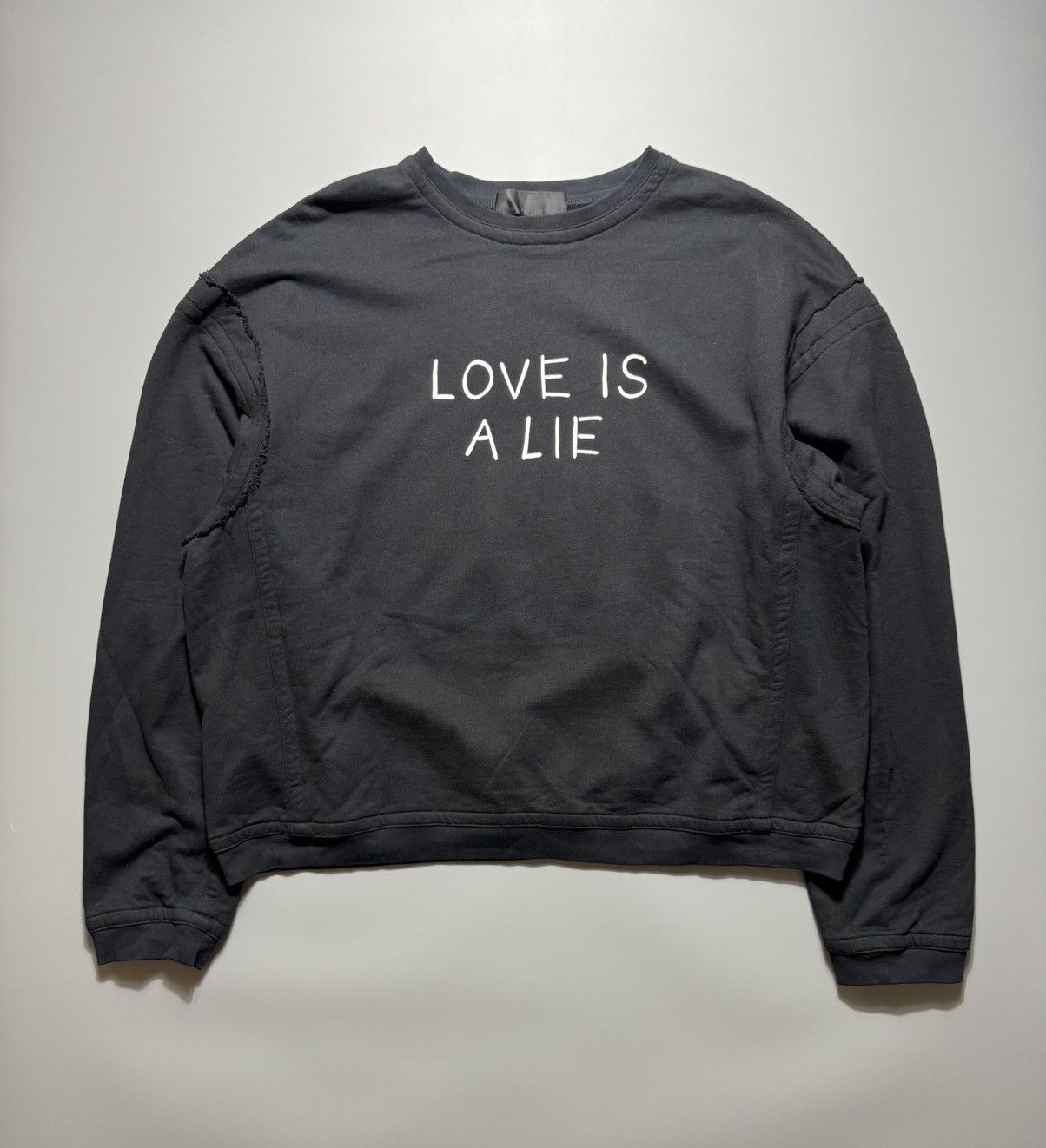 Haider Ackermann Haider Ackermann - Love is a lie - Sweatshirt Size US XXL / EU 58 / 5 - 1 Thumbnail