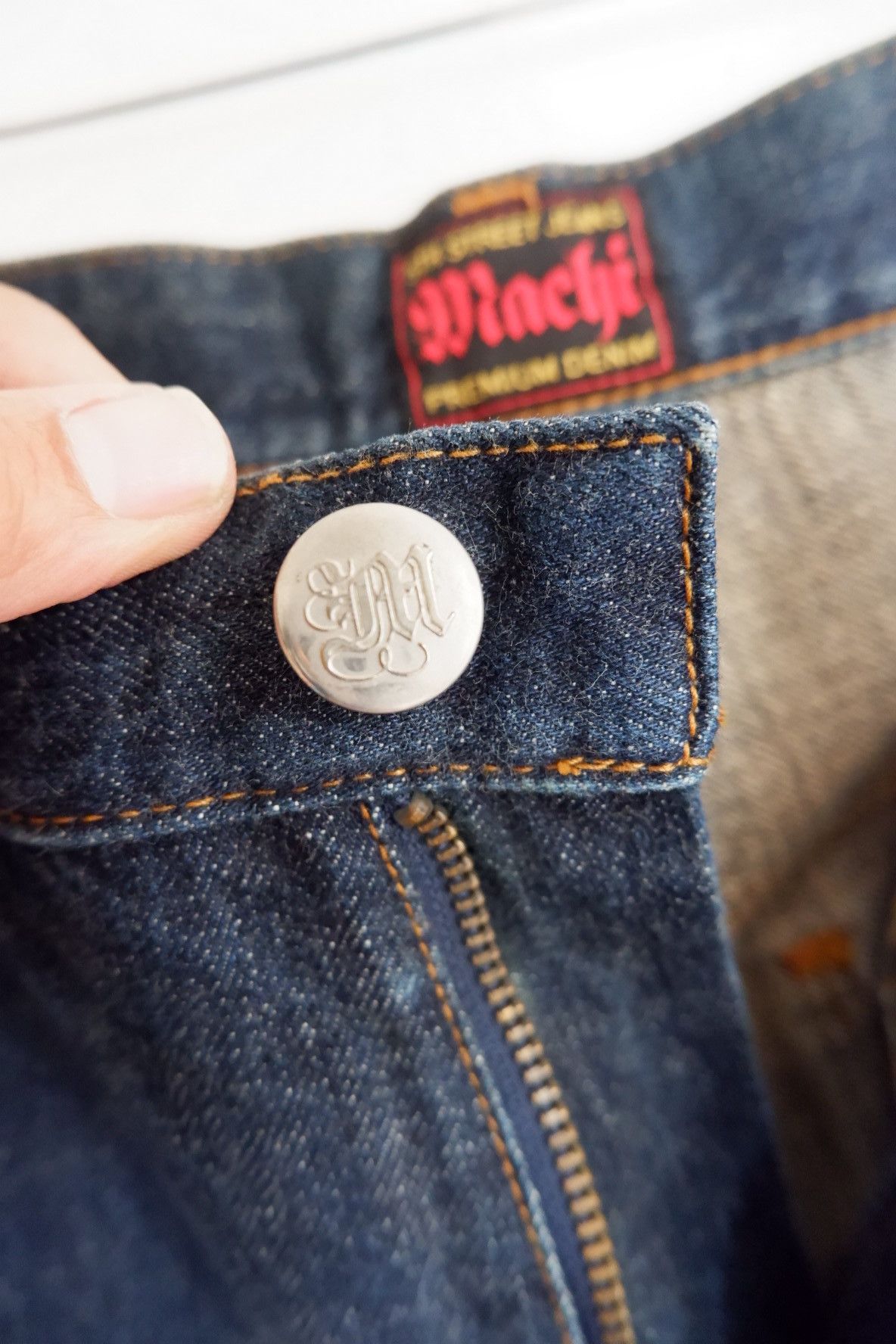 Beauty Beast Vintage Y2K Machi 5th Street Japanese Embroidered Denim Size US 32 / EU 48 - 4 Thumbnail