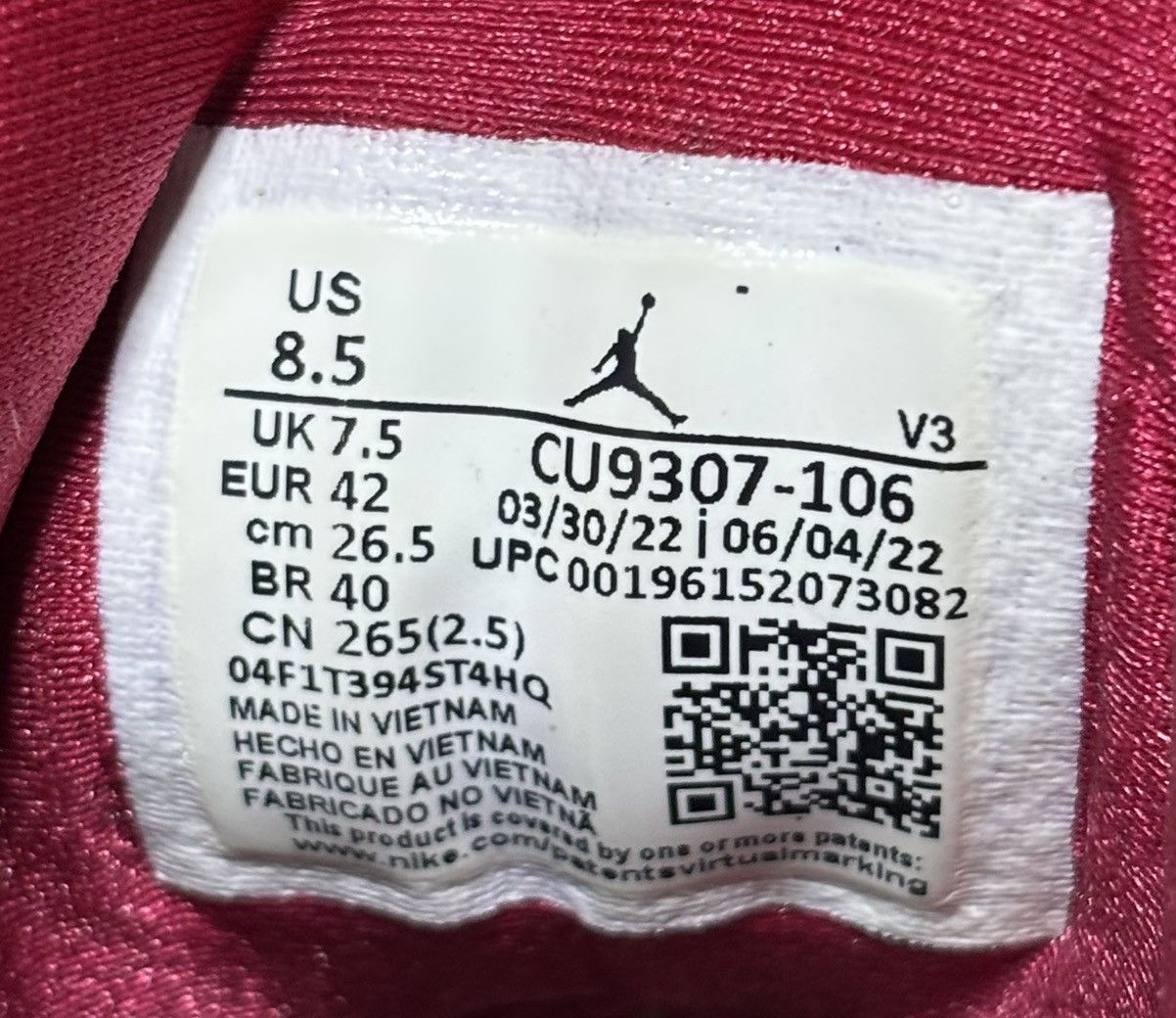 Jordan Brand Jordan 7 Retro Cardinal 2022 Size 8.5 Size US 8.5 / EU 41-42 - 6 Thumbnail