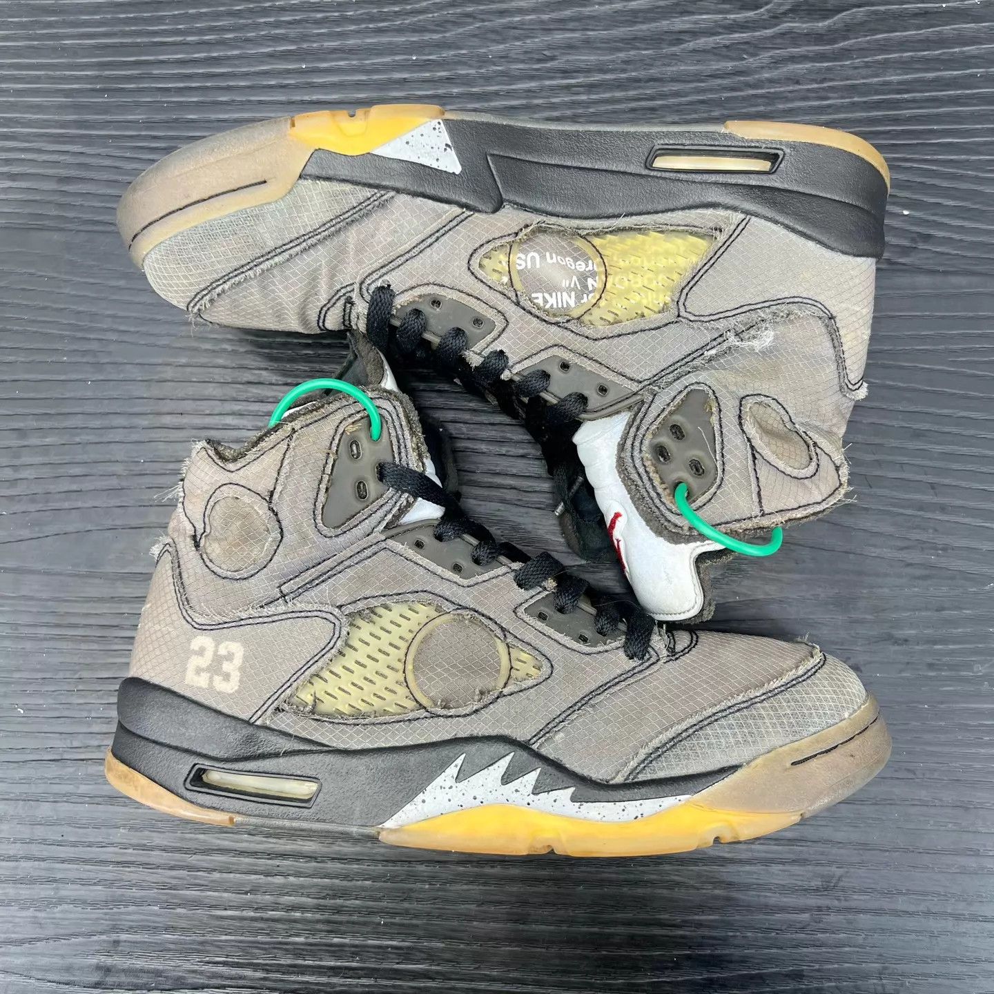 Off-White OW x AJ5 'Black Wings' 41 with box Size US 8 / EU 41 - 6 Thumbnail