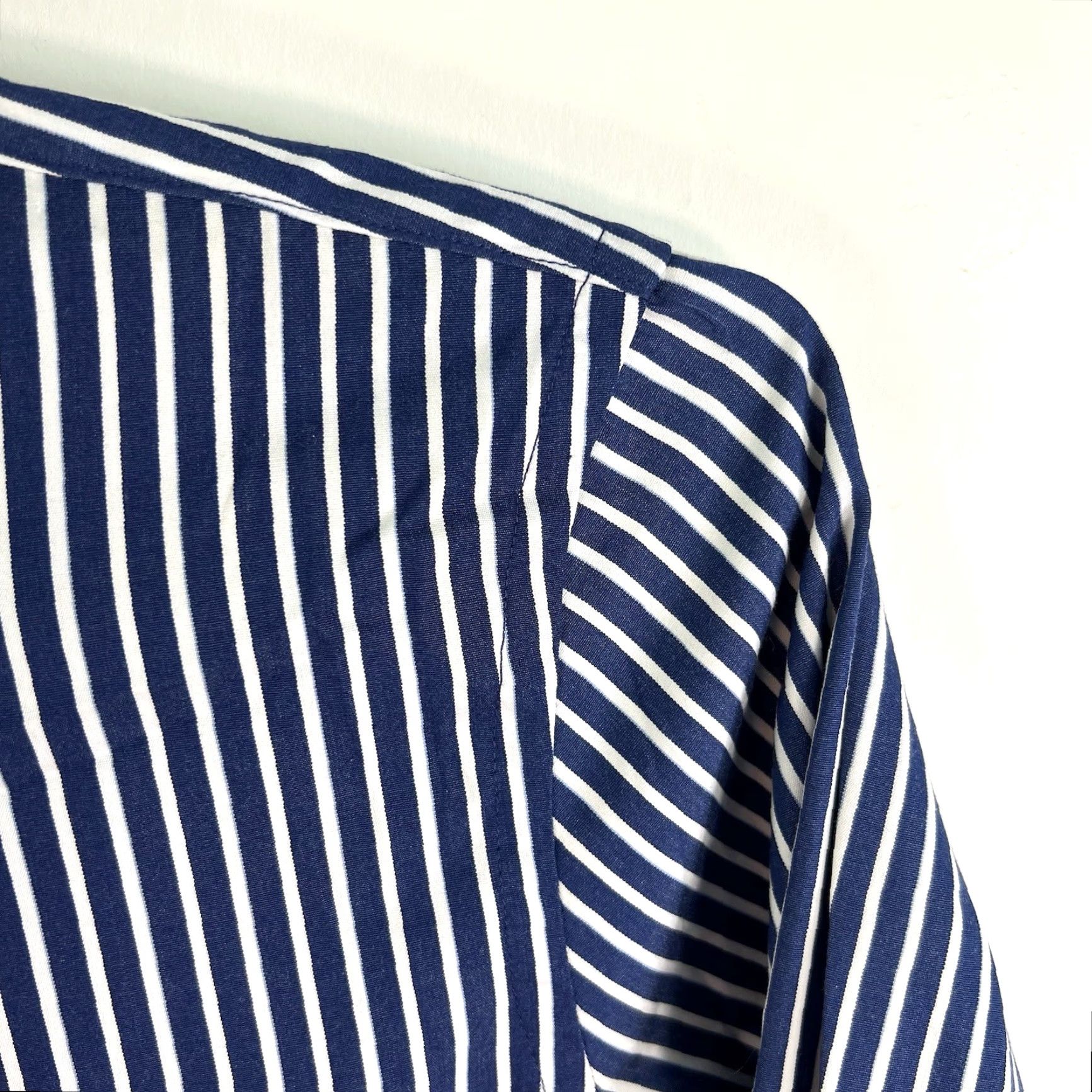 Ralph Lauren VINTAGE Lauren Ralph Lauren Dress Shirt Men 3XL Long Sleeve Striped Blue Cotton Formal Size US XXL / EU 58 / 5 - 2 Thumbnail