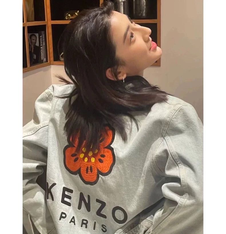 Kenzo KENZO Haitang flower embroidered denim jacket Size M / US 6-8 / IT 42-44 - 6 Thumbnail